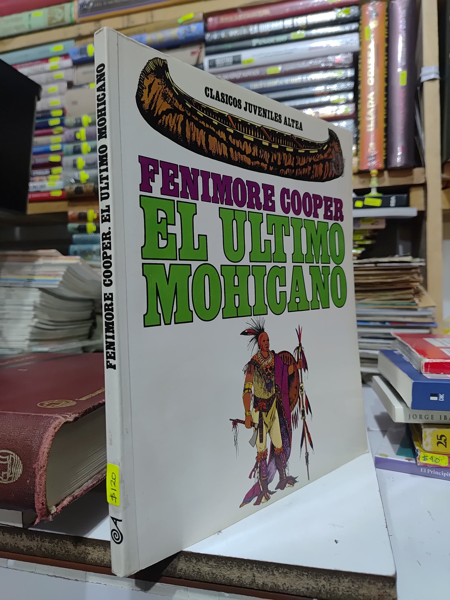 EL ULTIMO MOHICANO POR FENIMORE COOPER USADO NOVELAS JUAREZ