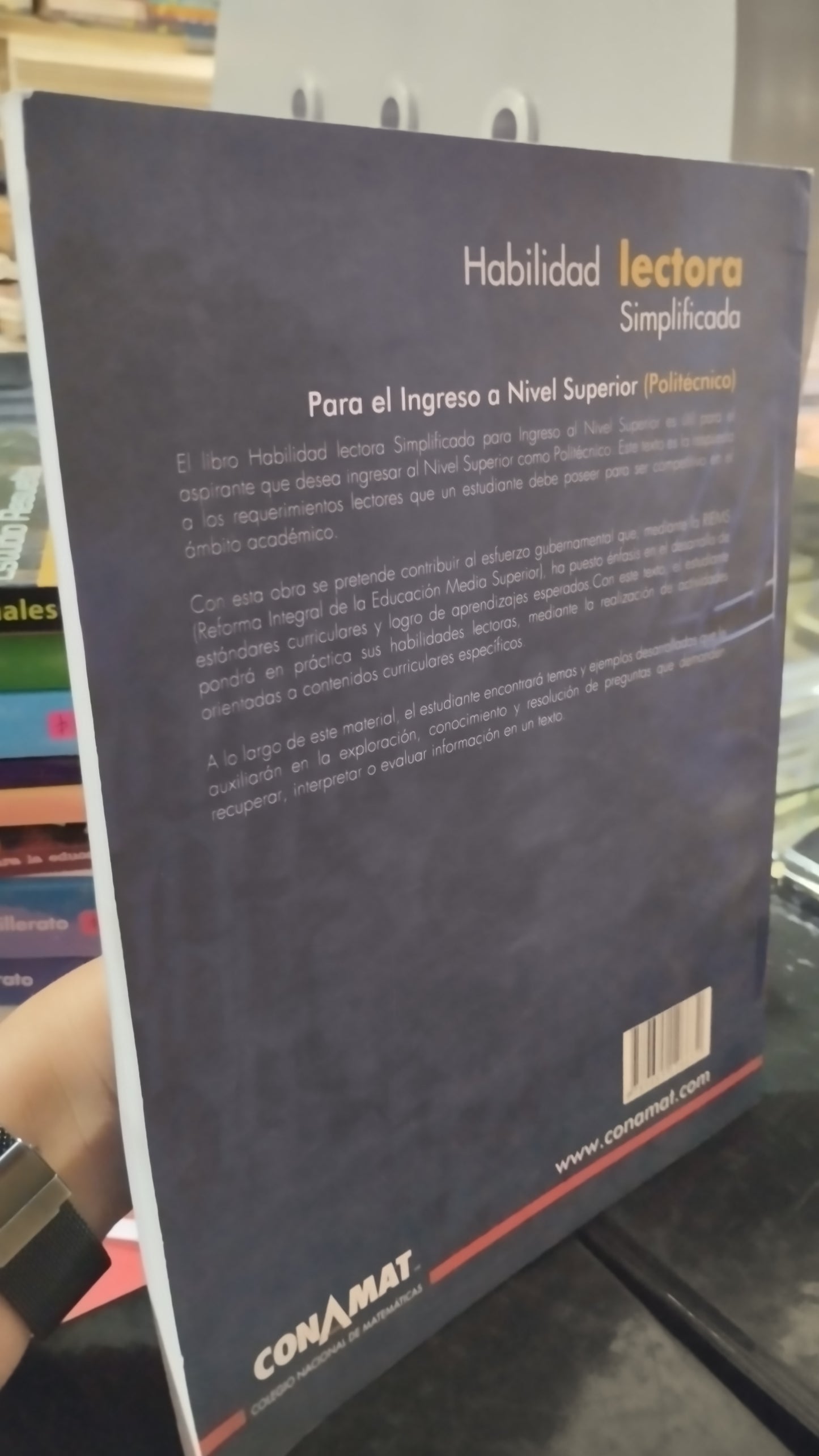 HABILIDAD LECTORA SIMPLIFICADA PARA EL INGRESO AL NIVEL SUPERIOR POLITÉCNICO CONAMAT LIBRO USADO EDUCACIÓN ALDAMA