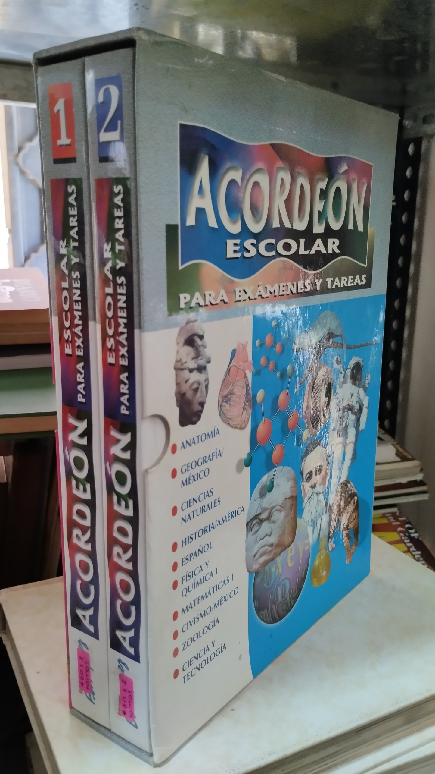 ACORDEON ESCOLAR PARA EXAMENES Y TAREAS POR J FRANCISCO SALDIERNA LIBRO USADO EDUCACIÓN ALDAMA