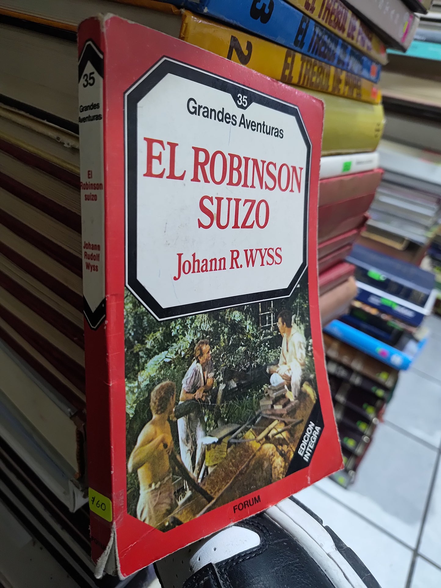 EL ROBINSON SUIZO POR JOHANN R. WYSS USADO NOVELAS JUAREZ 507