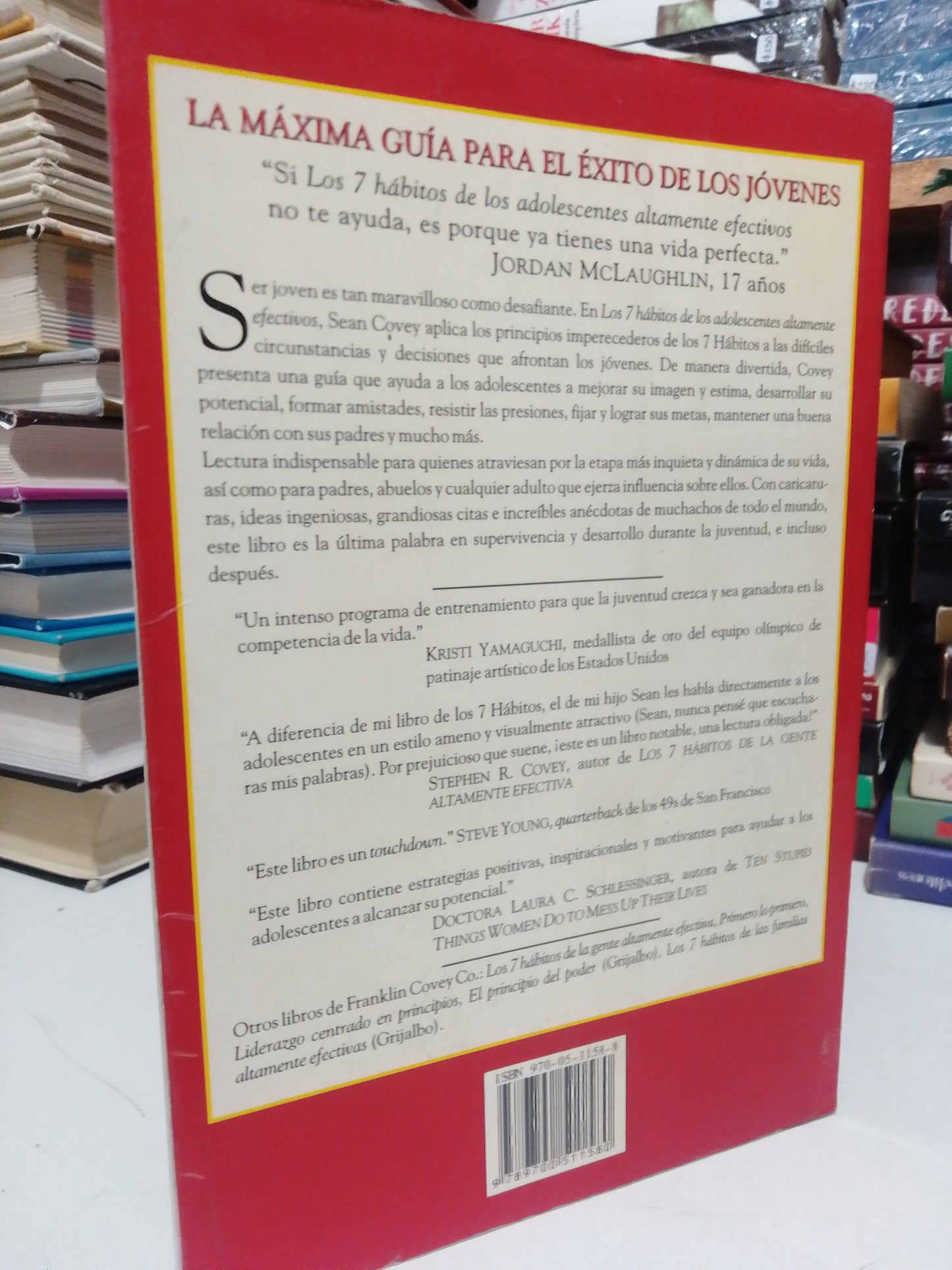 LOS 7 HÁBITOS DE LOS ADOLESCENTES ALTAMENTE EFECTIVOS POR SEAN COVEY USADO SUP.PERSONAL JUÁREZ