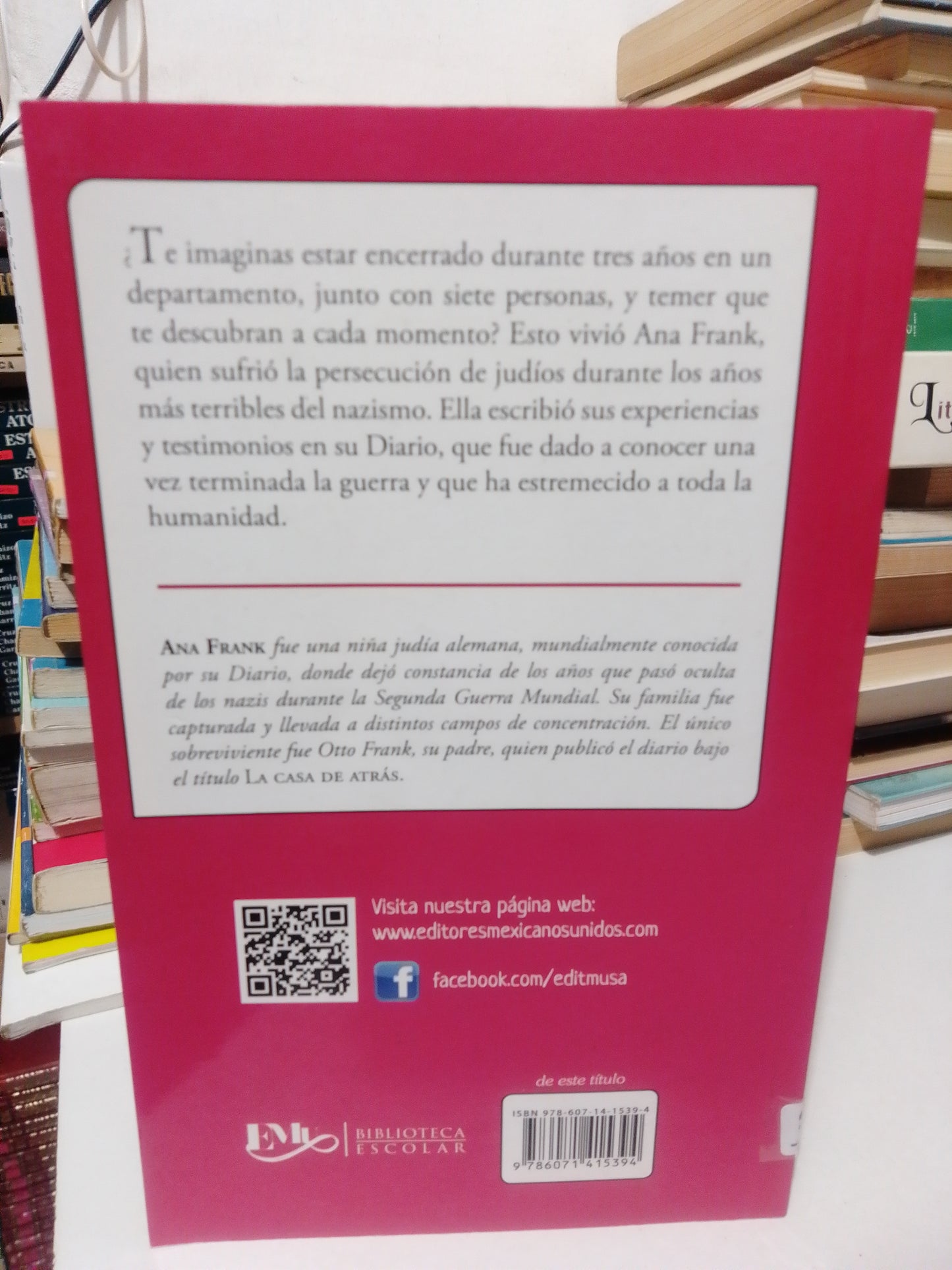 DIARIO ANA FRANK USADO INFANTIL JUAREZ
