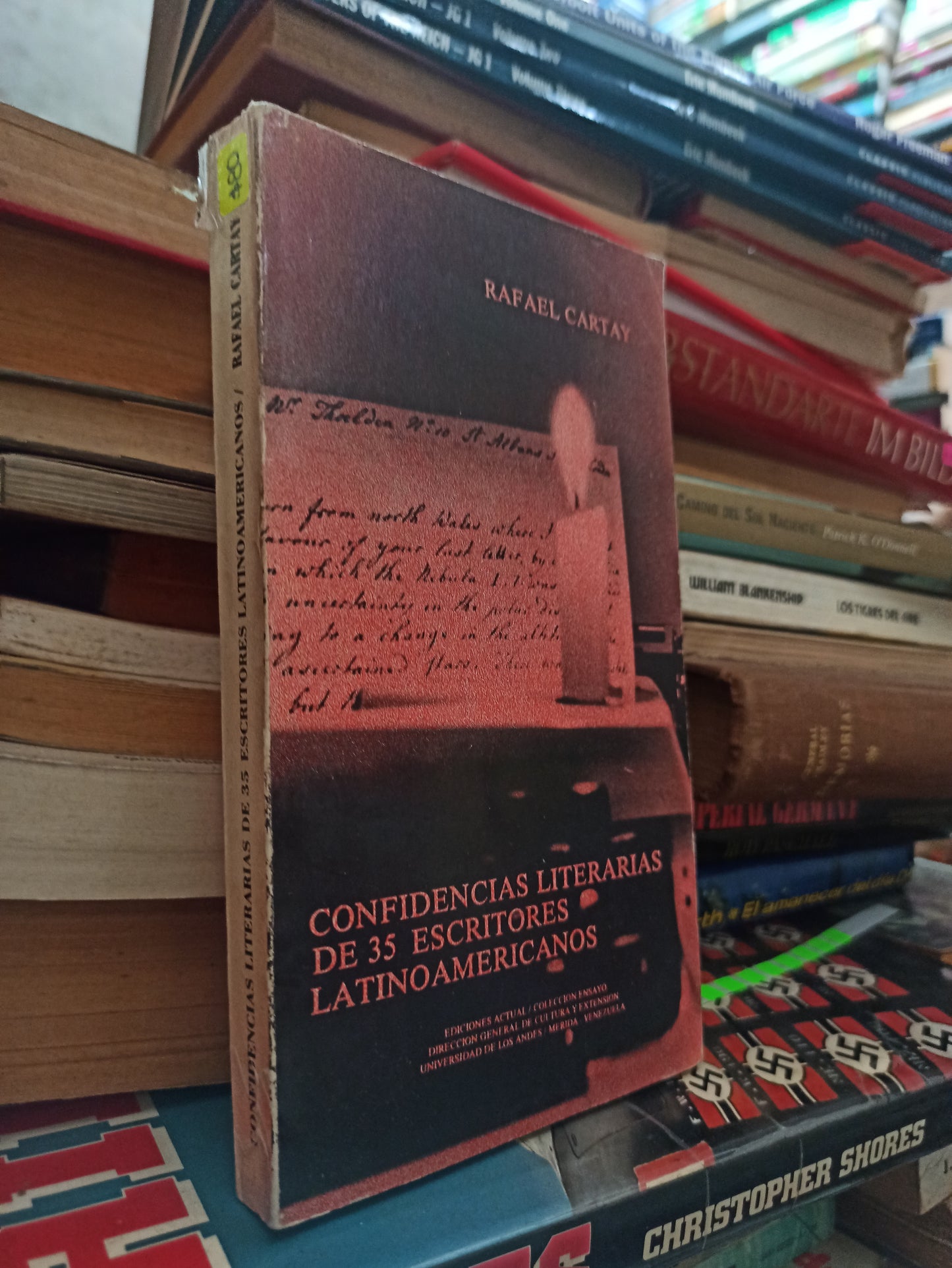 CONFIDENCIAS LITERARIAS DE 35 ESCRITORES LATINOAMERICANOS POR RAFAEL CARTAY USADO NOVELAS ALDAMA