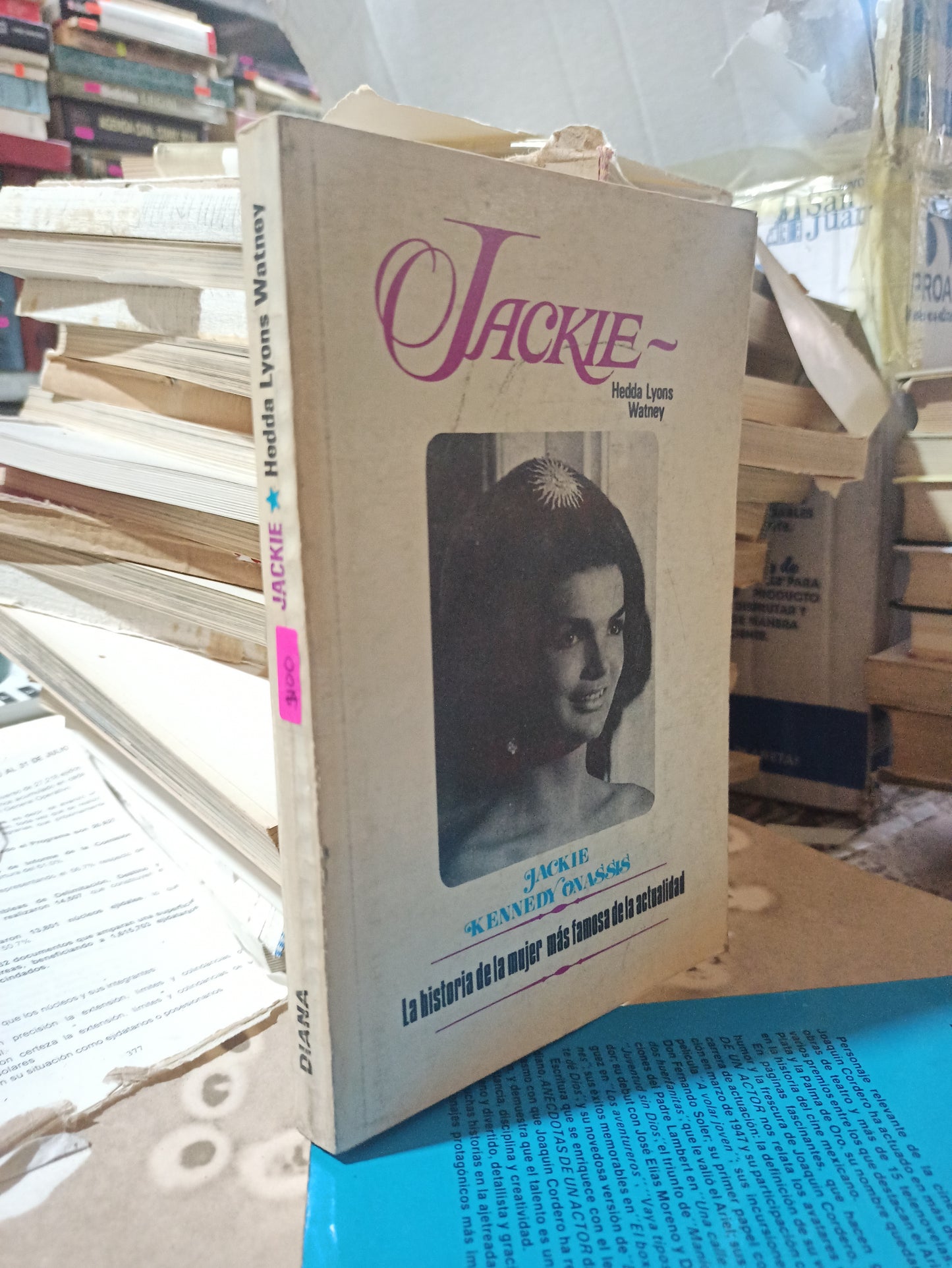 JACKIE LA HISTORIA DE LA MUJER MÁS FAMOSA DE LA ACTUALIDAD POR HEDDA LYONS WATNEY USADO NOVELAS ALDAMA