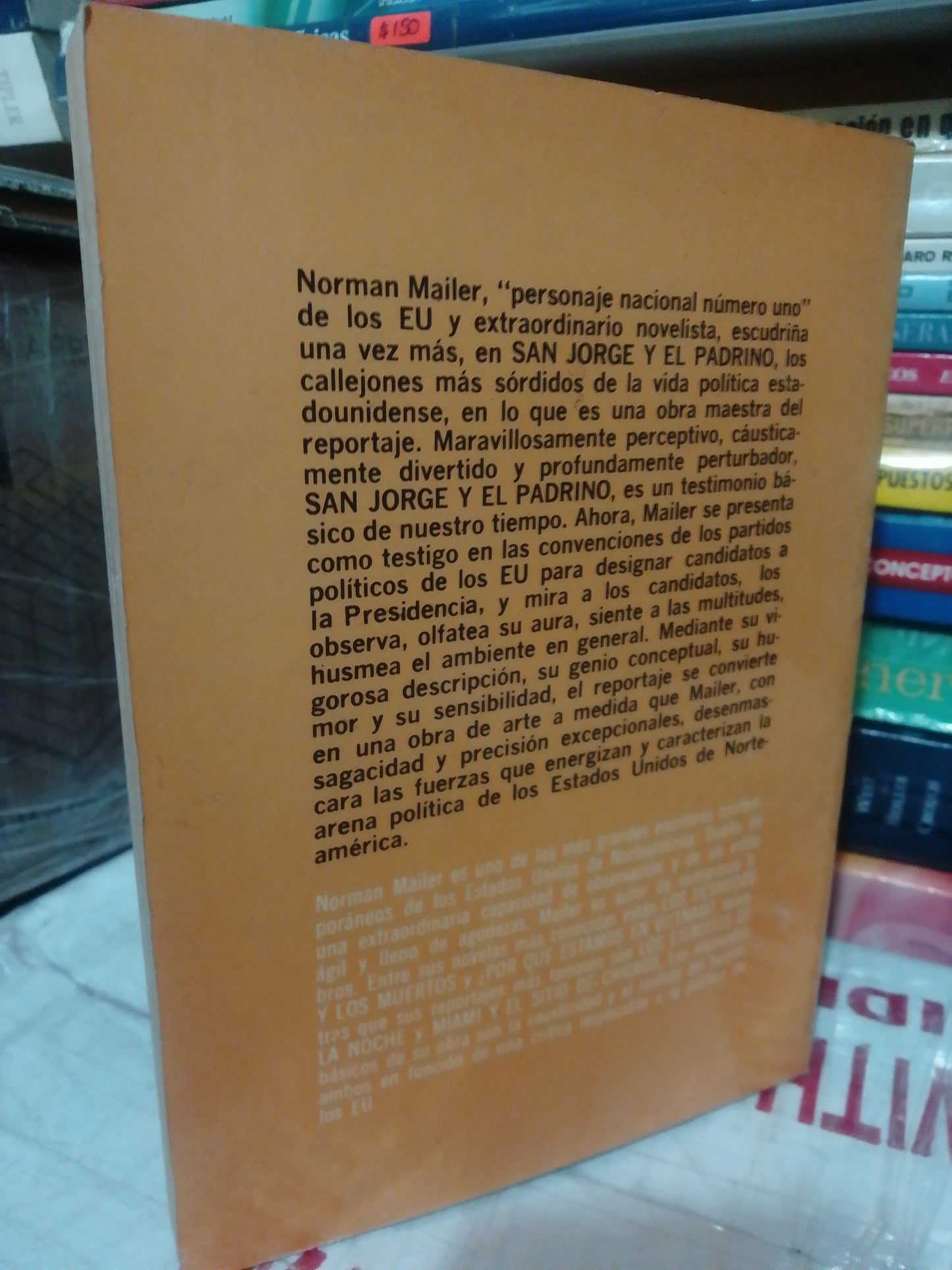 SAN JORGE Y EL PADRINO POR NORMAN MAILER USADO NOVELA JUÁREZ