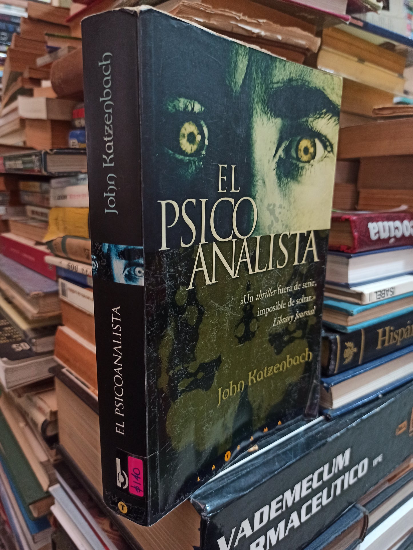 EL PSICOANALISTA POR JOHN KATZENBACH USADO NOVELAS ALDAMA
