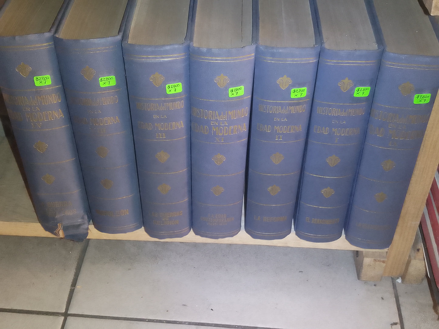 HISTORIA DEL MUNDO EN LA EDAD MODERNA 7 TOMOS USADO HISTORIA LITERARIO 207