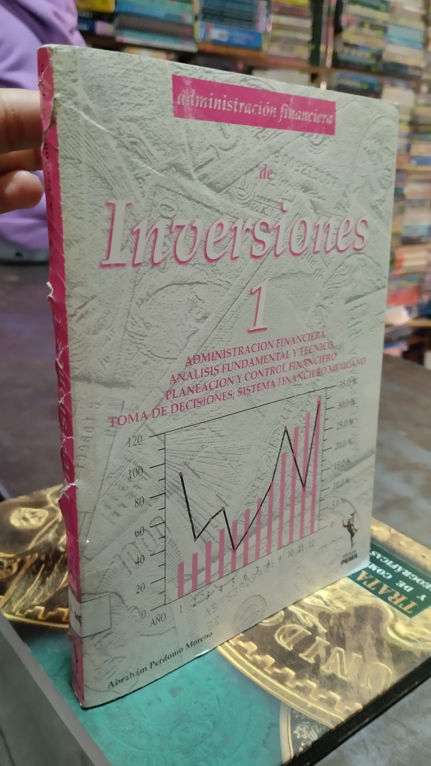 INVERSIONES 1 POR ABRAHAM PERDOMO MORENO LIBRO USADO ADMINISTRACION ALDAMA