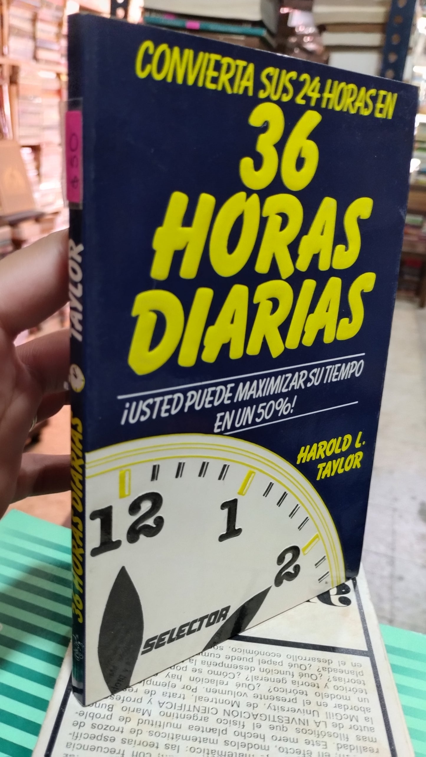 36 HORAS DIARIAS POR HAROLD TAYLOR LIBRO USADO PSICOLOGÍA ALDAMA