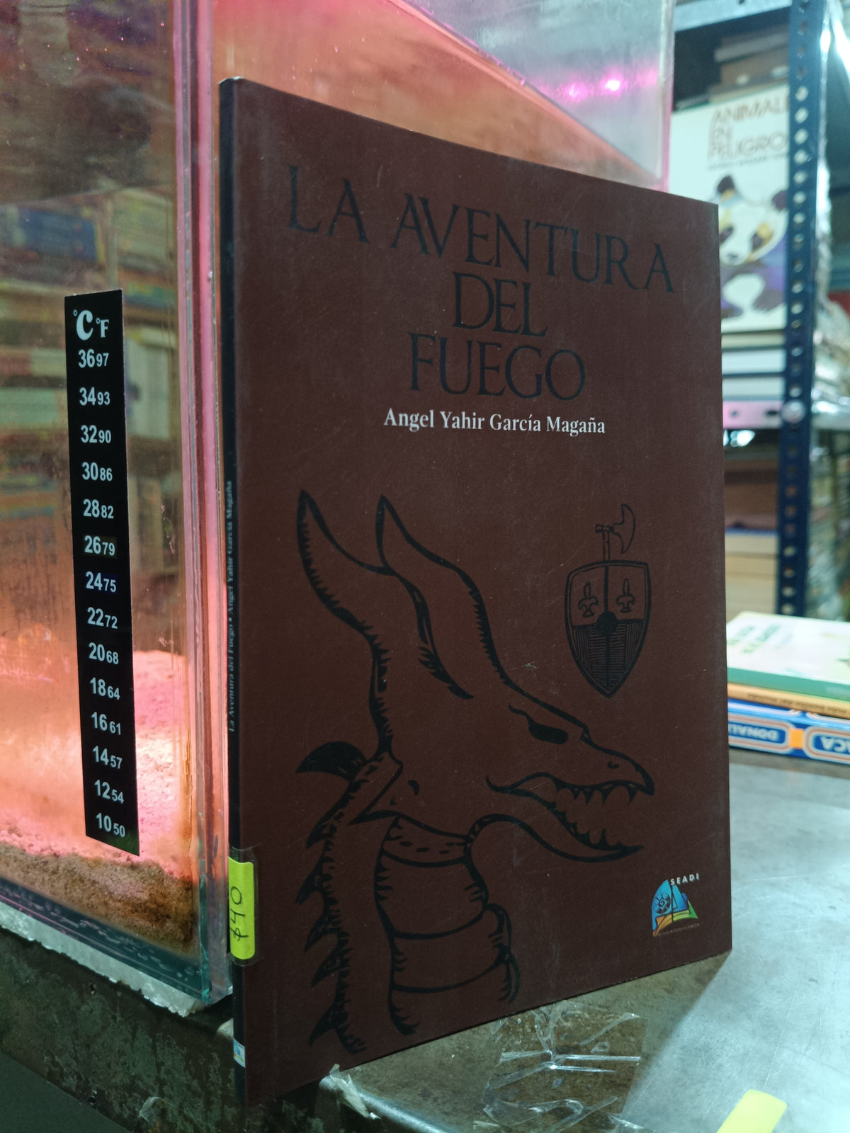 LA AVENTURA DEL FUEGO POR ANGEL YAHIR GARCIA MAGAÑA USADO NOVELA ALDAMA