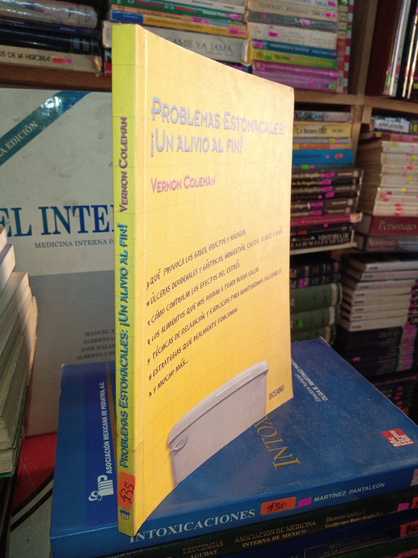 PROBLEMAS ESTOMACALES UN ALIVIO AL FIN POR VERNON COLEMAN USADO MEDICINA LITERARIO 207