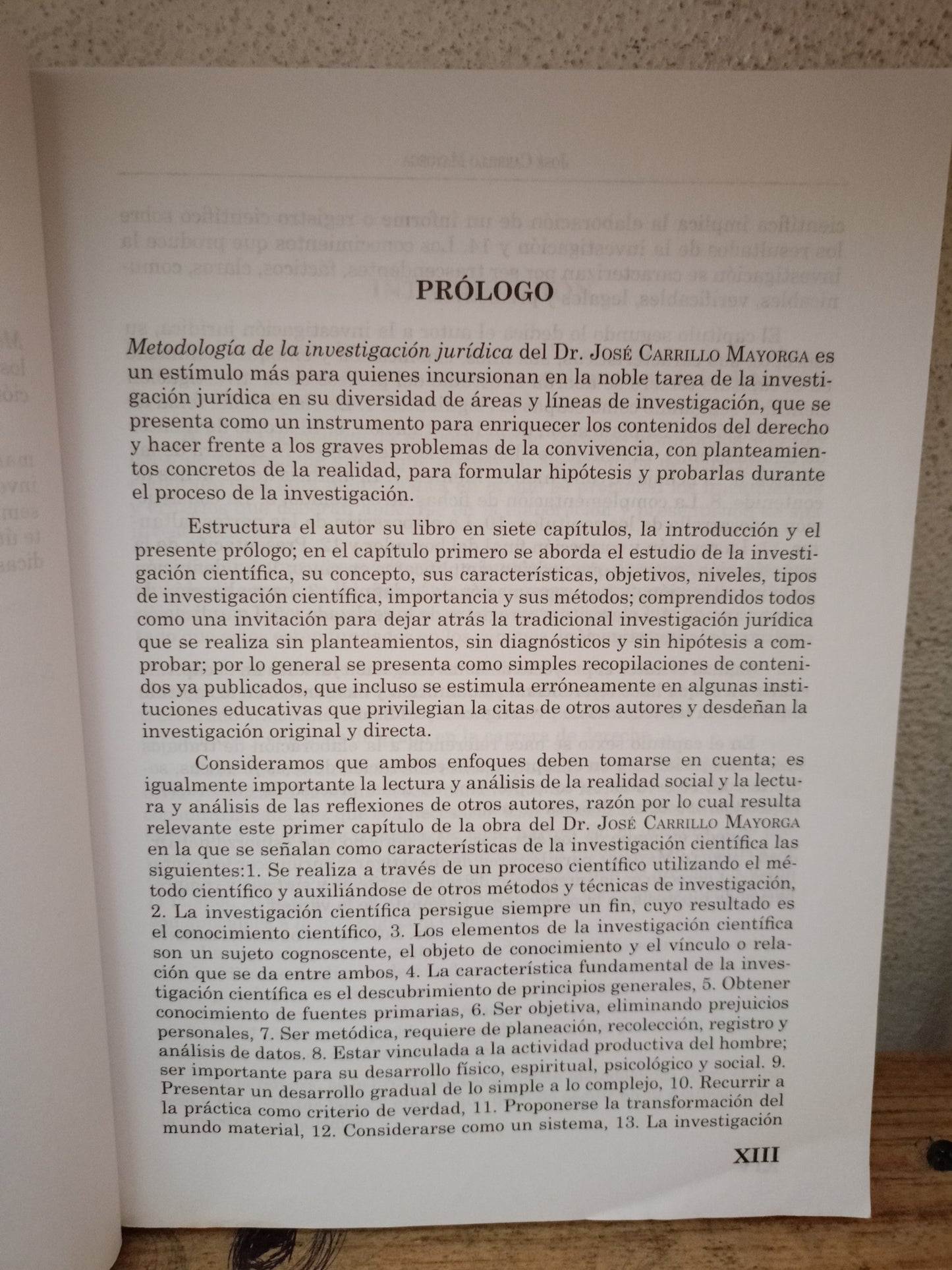 METODOLOGÍA DE LA INVESTIGACIÓN JURÍDICA POR JOSÉ CARRILLO MAYORGA USADO DERECHO LITERARIO 305