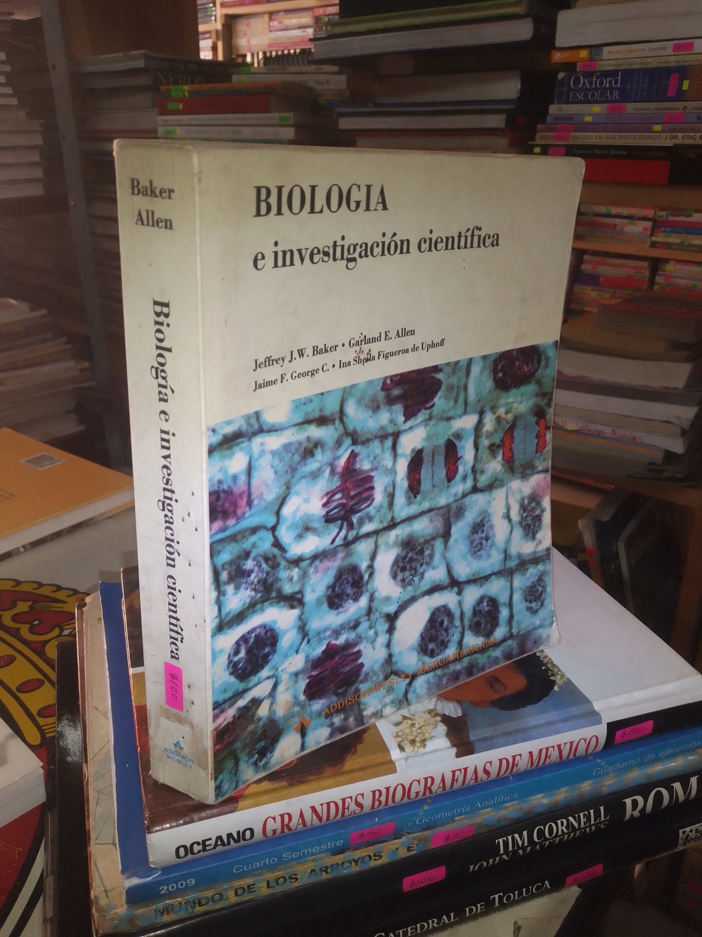 BIOLOGÍA E INVESTIGACIÓN CIENTÍFICA POR BAKER Y ALLEN USADO BIOLOGIA LITERARIO 207