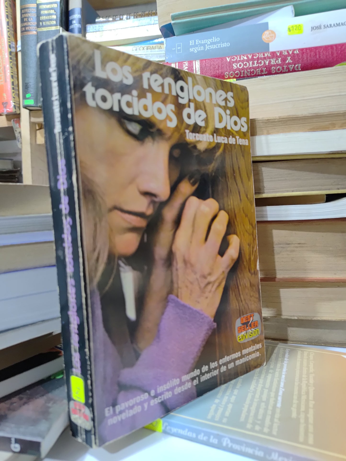 LOS RENGLONES TORCIDOS DE DIOS POR TORCUATO LUCA DE TENA USADO NOVELAS JUAREZ 507