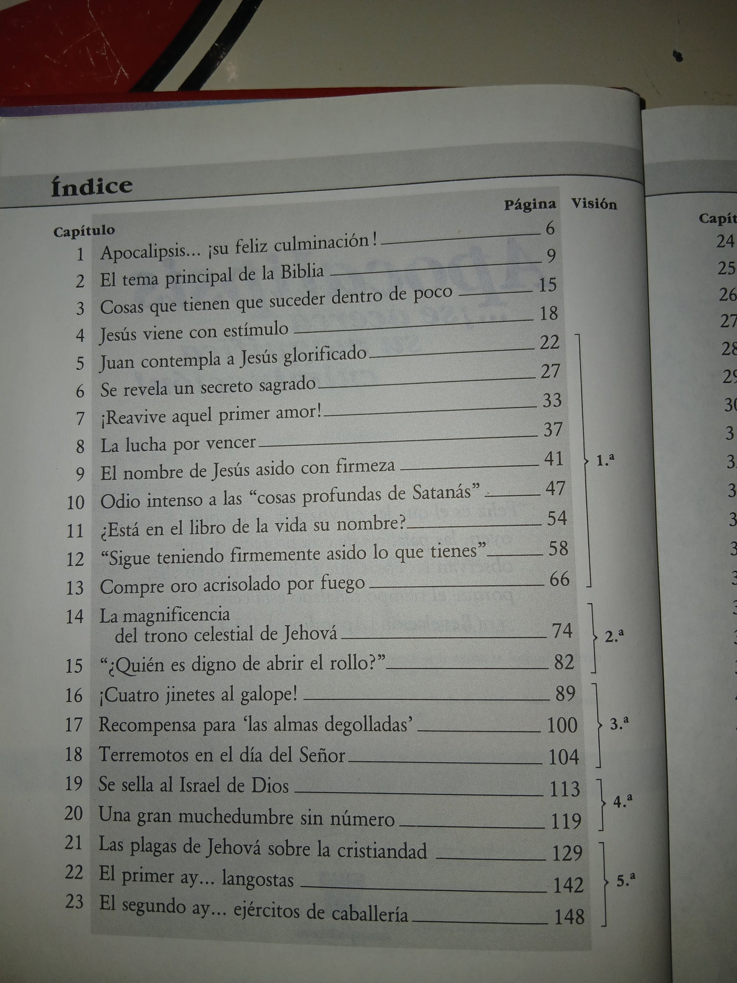 APOCALIPSIS... ¡SE ACERCA SU MAGNÍFICA CULMINACIÓN! POR F.W. FRANZ USADO RELIGIÓN LITERARIO 207