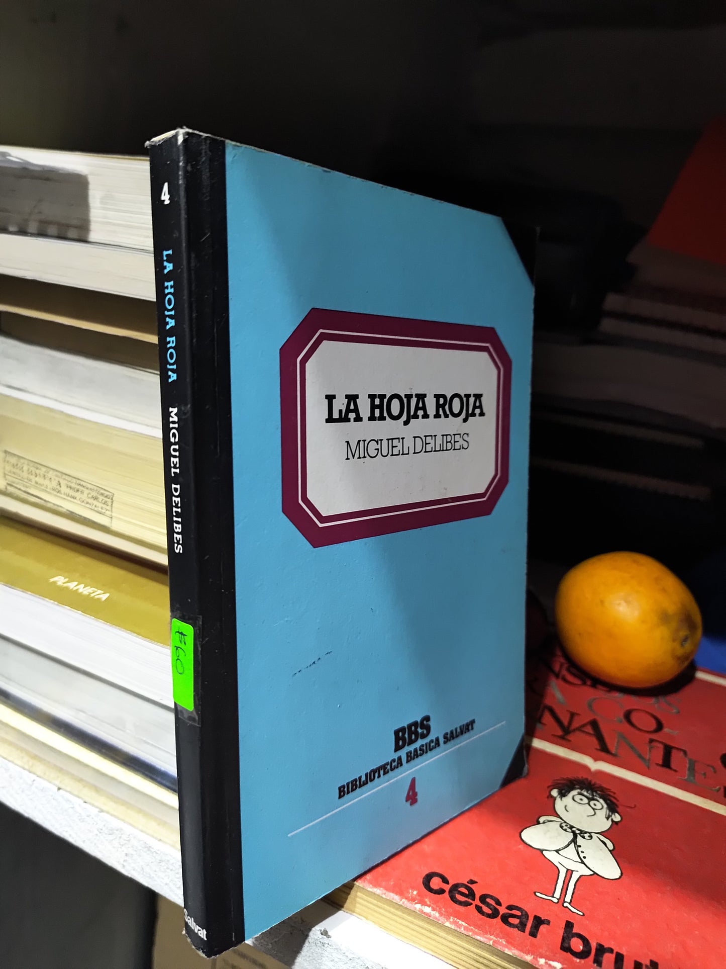 LA HOJA ROJA POR MIGUEL DELIBES USADO NOVELAS JUAREZ 507