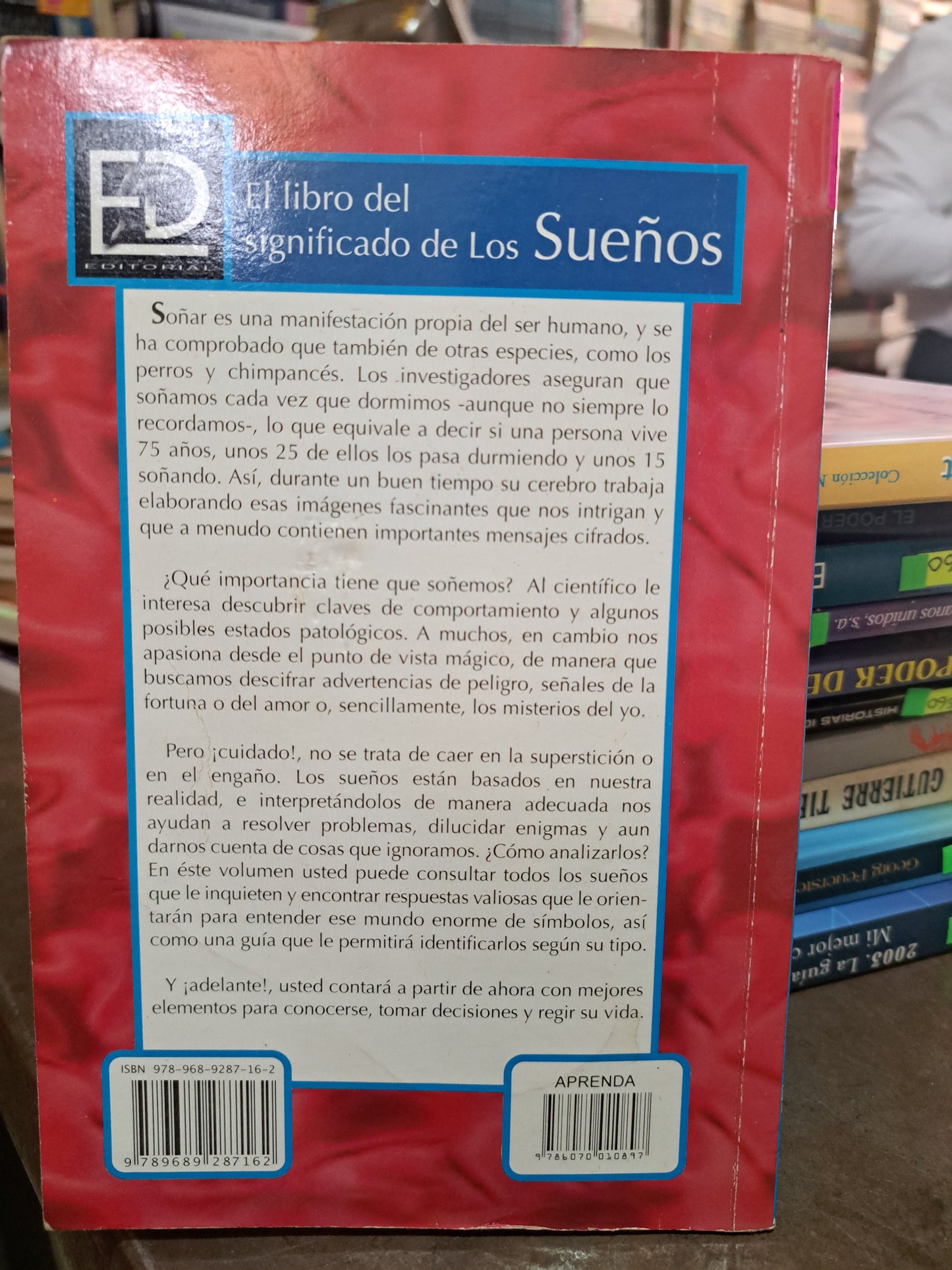 EL LIRBO DEL SIGNIFICADO DE LOS SUEÑOS DELFÍN EDITORIAL USADO ESOTERISMO ALDAMA