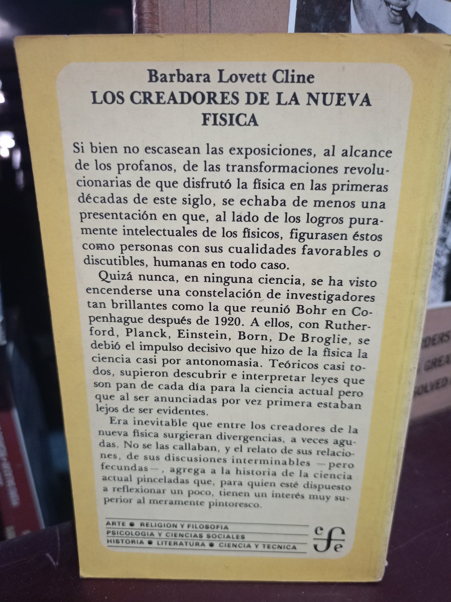 LOS CREADORES DE LA NUEVA FISICA BREVARIOS USADO CIENCIA LITERARIO 305
