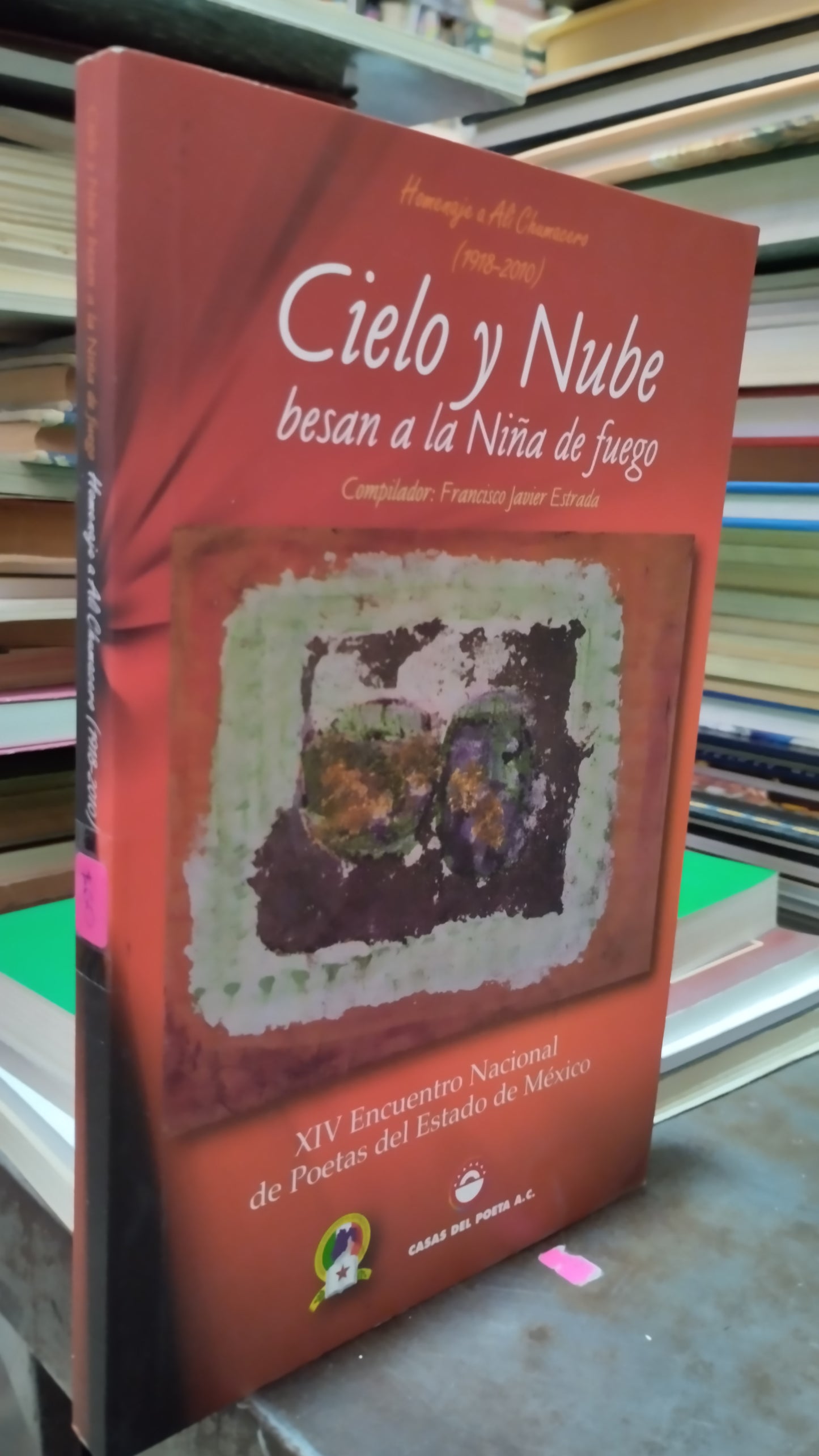 CIELO Y NUBE BESAN A LA NIÑA DE FUEGO POR FRANCISCO JAVIER ESTRADA LIBRO USADO POESIA ALDAMA