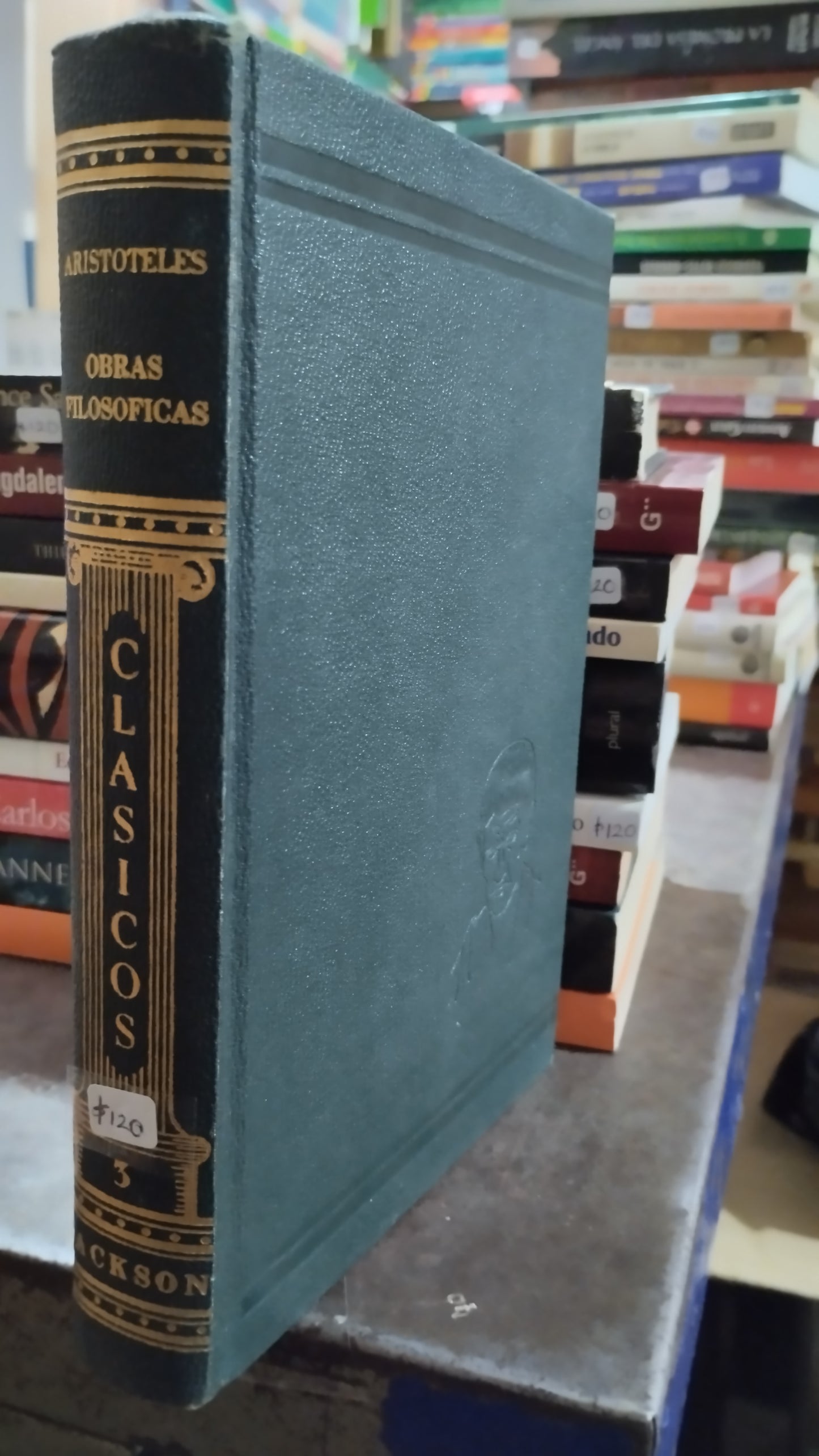 OBRAS FILOSOFICAS POR ARISTOTELES LIBRO USADO NOVELAS ALDAMA