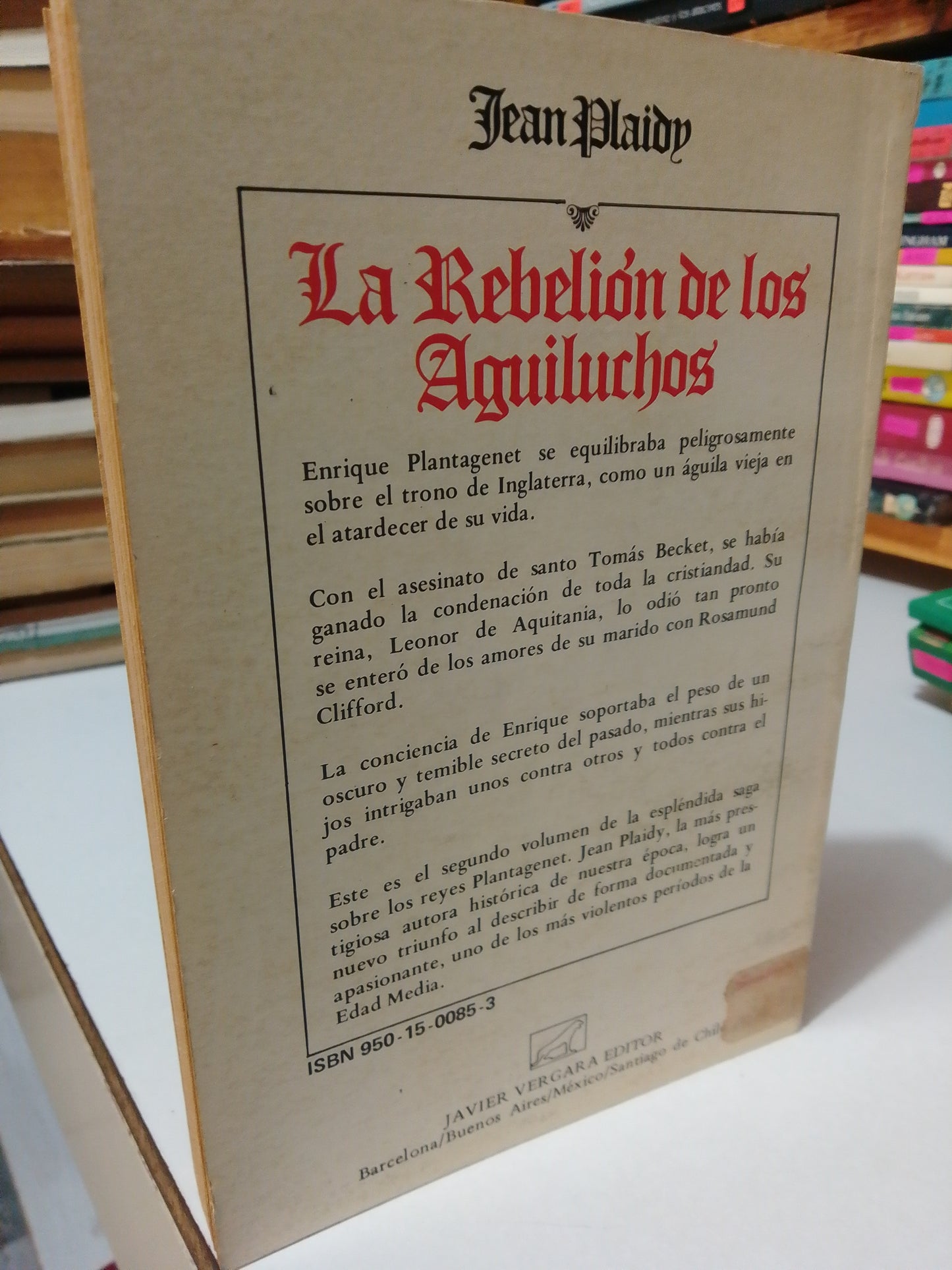 LA REBELION DE LOS AGUILUCHOS POR JEAN PLAIDY USADO NOVELA JUÁREZ