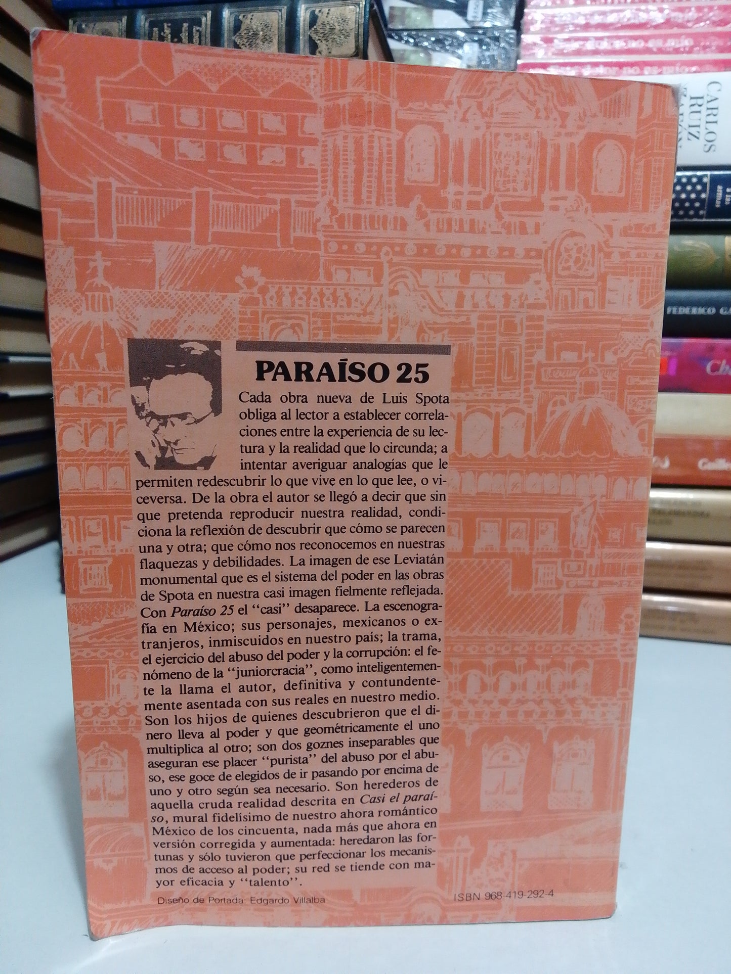 PARAISO 25 POR LUIS SPOTA USADO NOVELA JUAREZ
