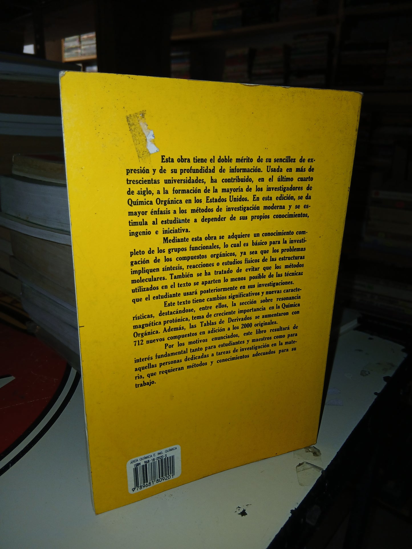 IDENTIFICACIÓN SISTEMÁTICA DE COMPUESTOS ORGÁNICOS POR SHRINER, FUSON Y CURTIN USADO QUÍMICA LITERARIO 207