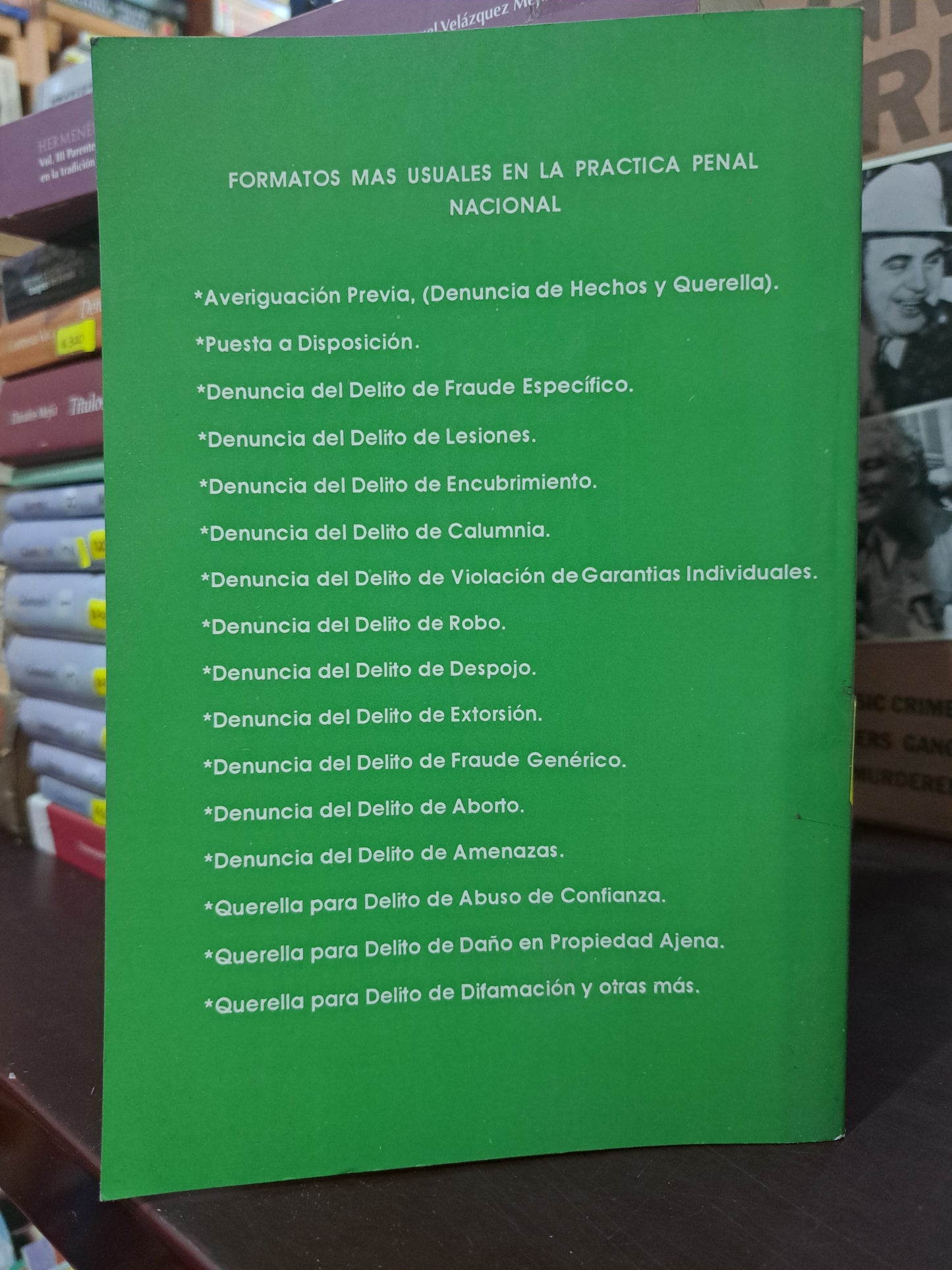 FORMULARIO DEL PROCEDIMIENTO PENAL ROSALIO BAILON VALDOVINOS USADO DERECHO LITERARIO 305