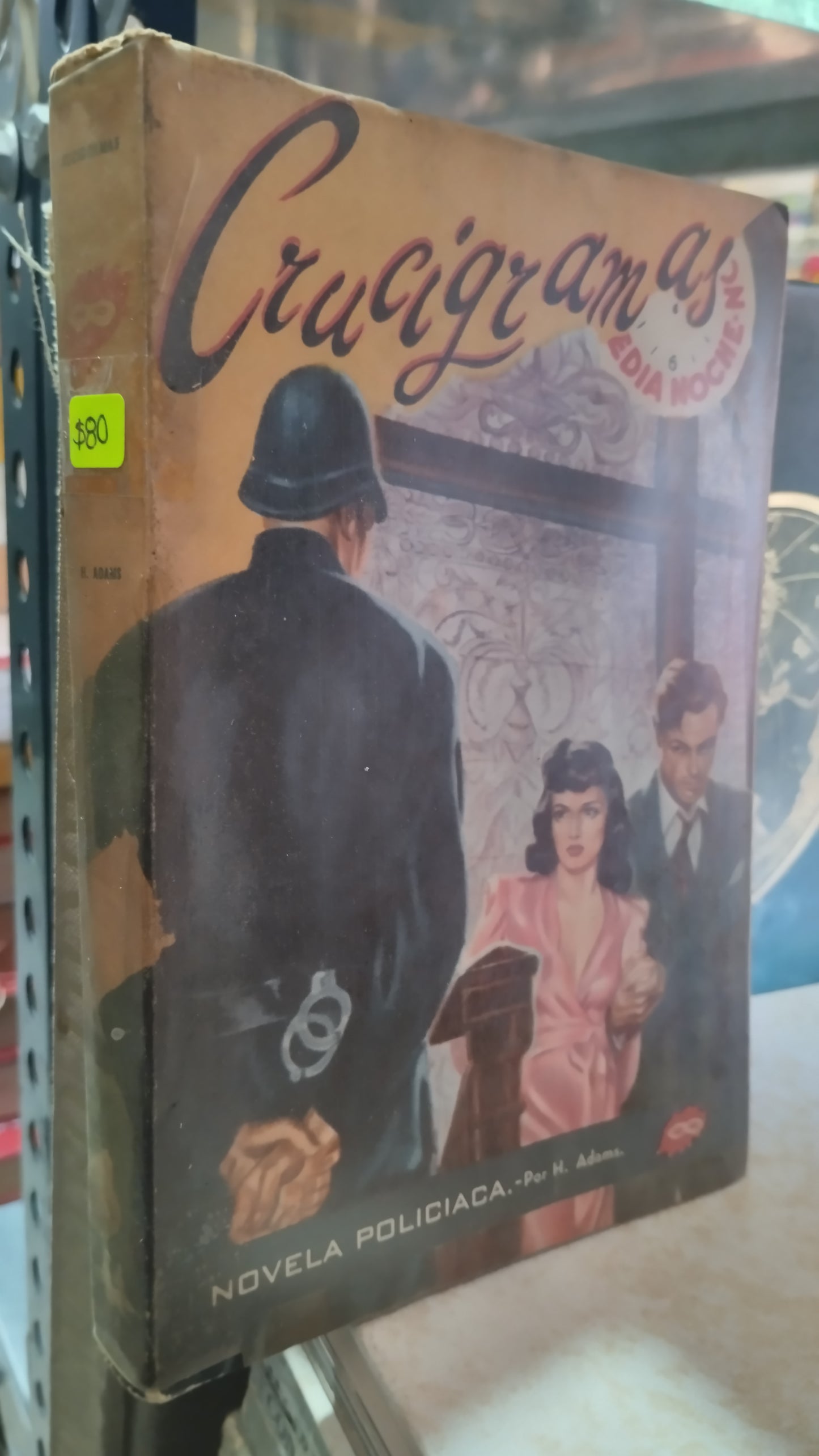 CRUCIGRAMA POR HERBERT ADAMS LIBRO USADO NOVELAS ALDAMA