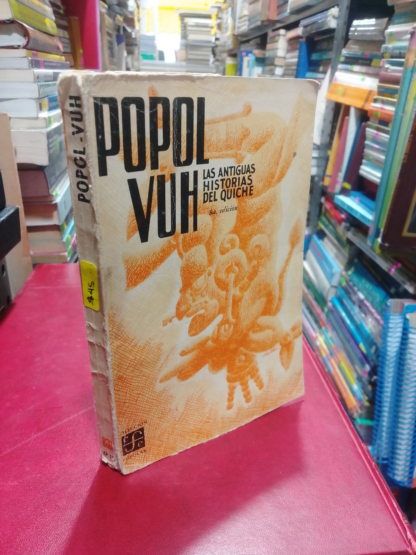 POPOL VUH LAS ANTIGUAS HISTORIAS DEL QUICHE USADO NOVELA JUÁREZ