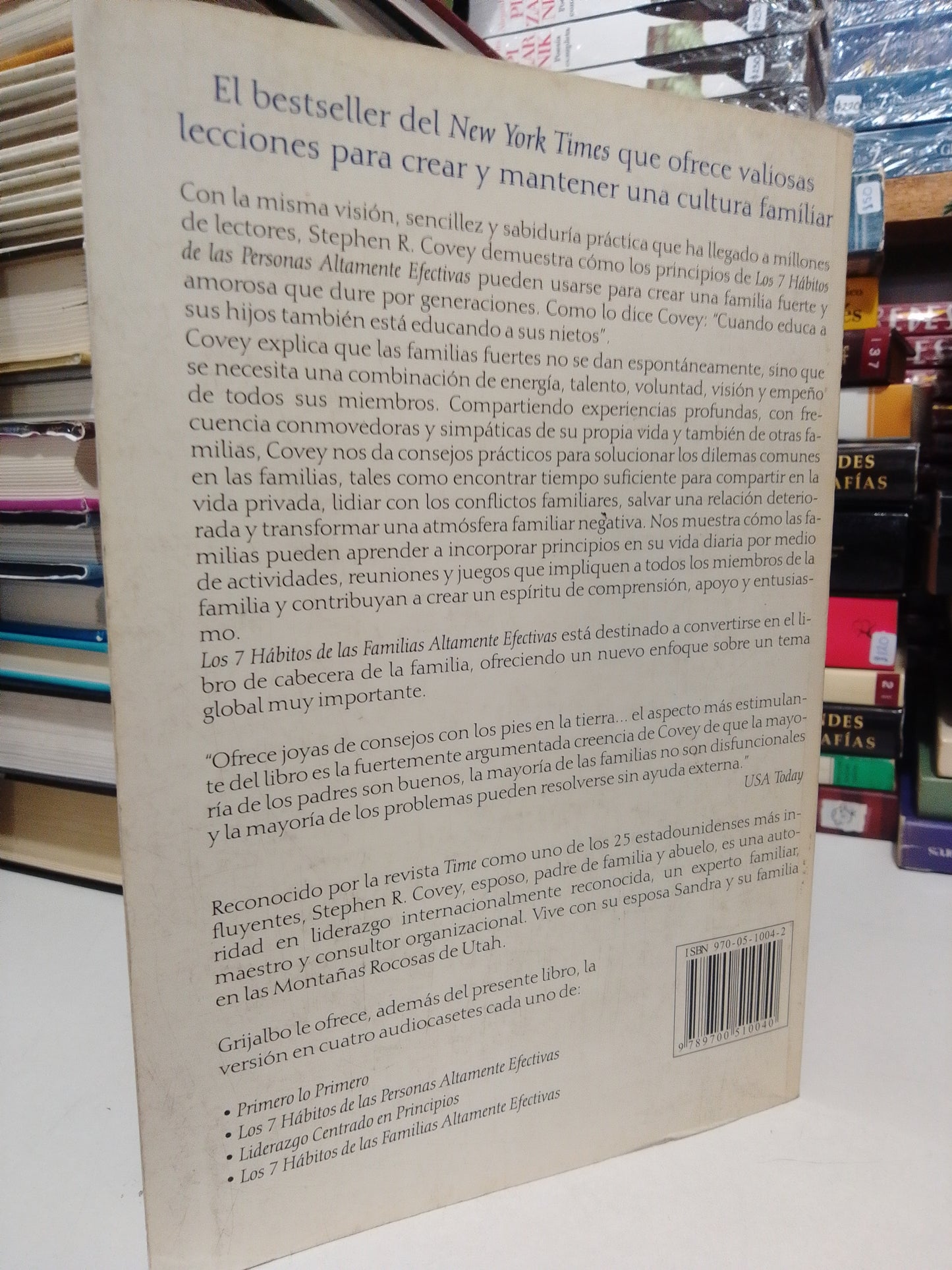 LOS 7 HÁBITOS DE LAS FAMILIAS ALTAMENTE EFECTIVAS POR STEPHEN R.COVEY USADO SUP.PERSONAL JUÁREZ