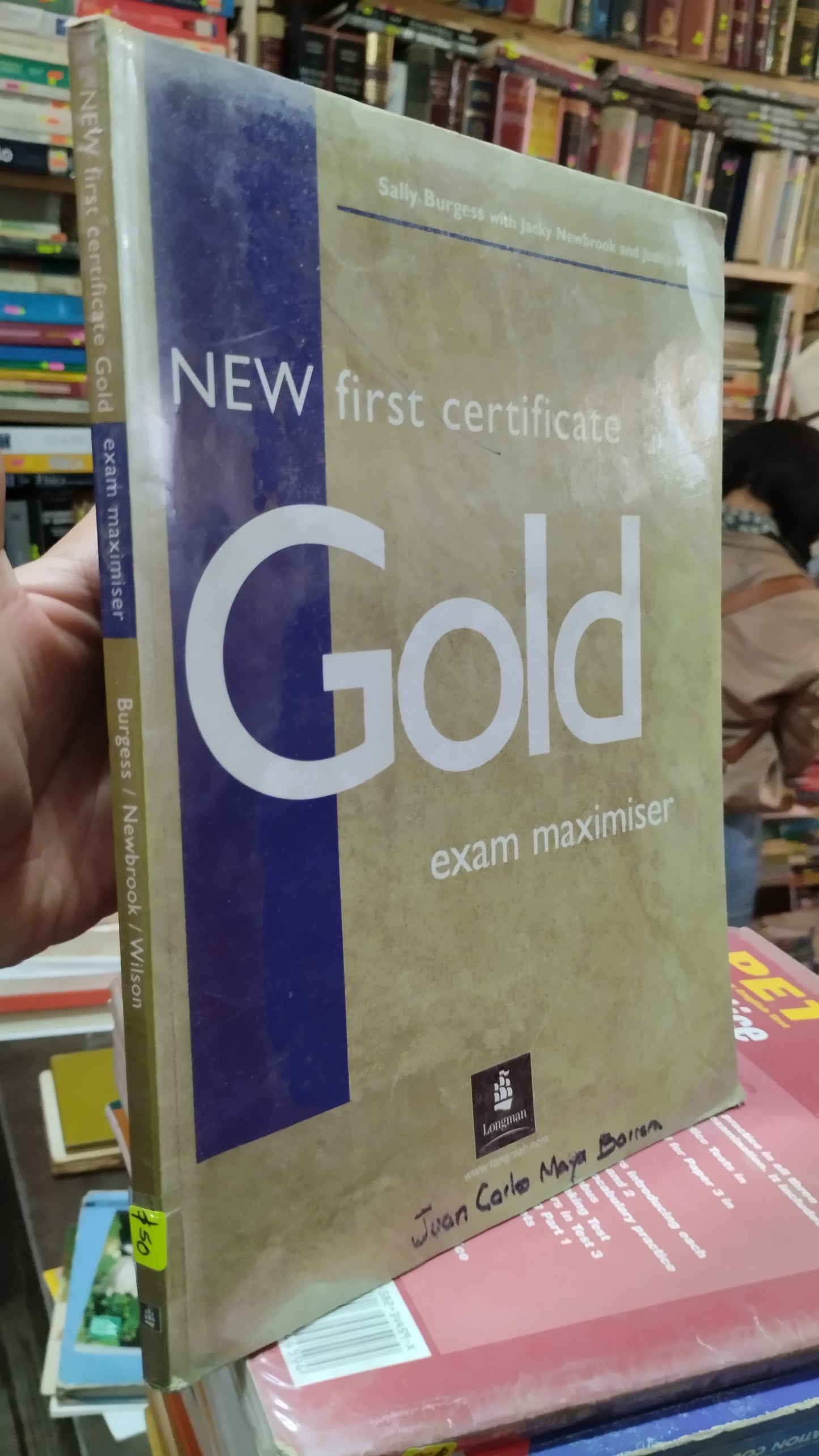 NEW FIRST CERTIFICATE GOLD EXAM MAXIMISER POR SALLY BURGESS LIBRO USADO IDIOMAS ALDAMA