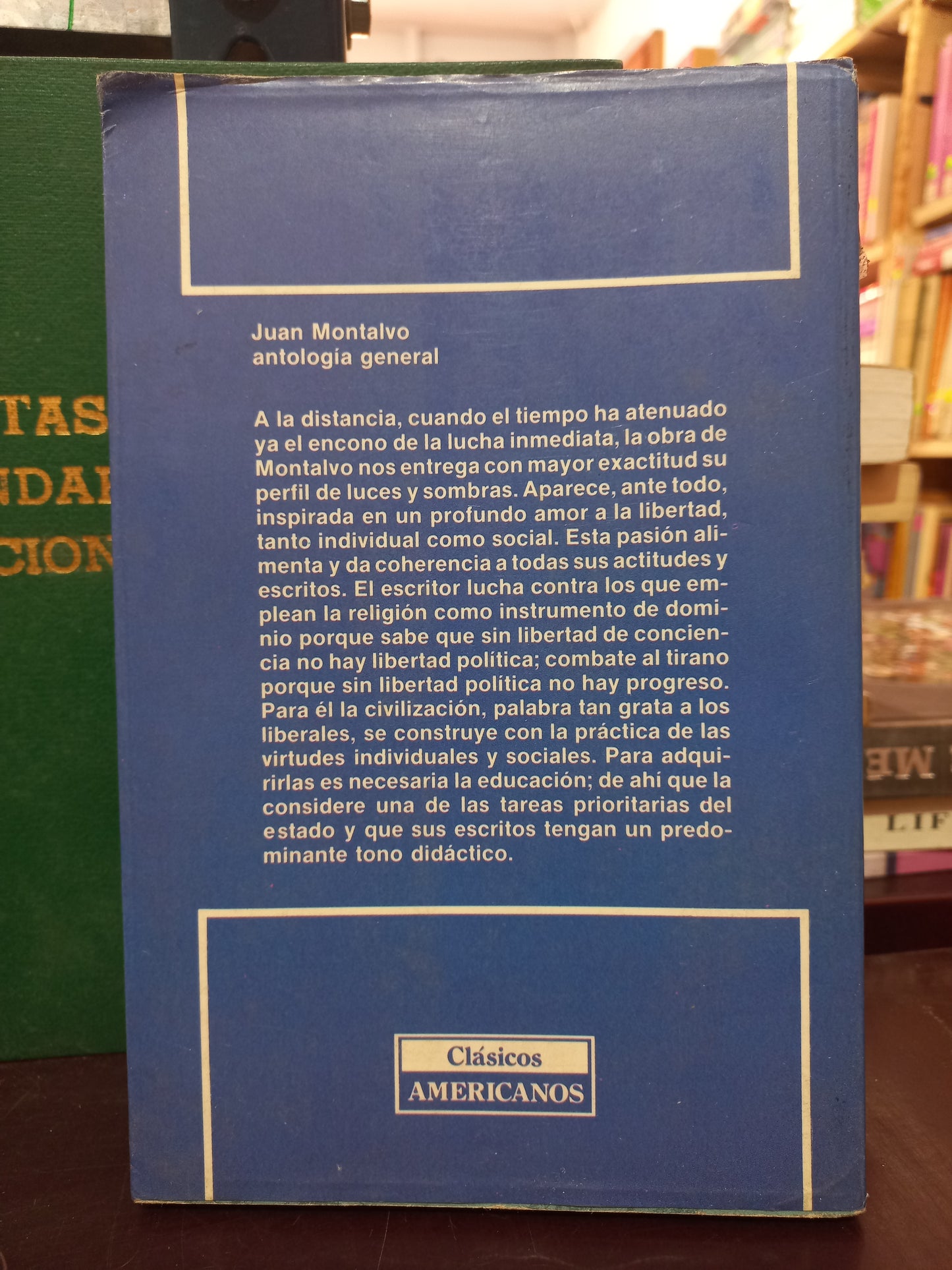 ENSAYO ANTOLOGÍA GENERAL POR JUAN MONTALVO USADO HISTORIA LITERARIO 305