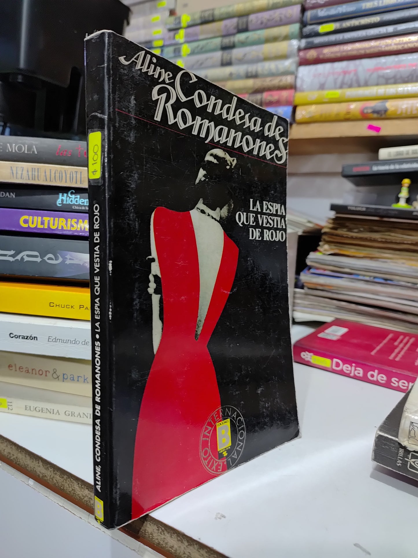 LA ESPIA QUE VESTIA DE ROJO POR ALINE CONDESA DE ROMANONES USADO NOVELAS JUAREZ