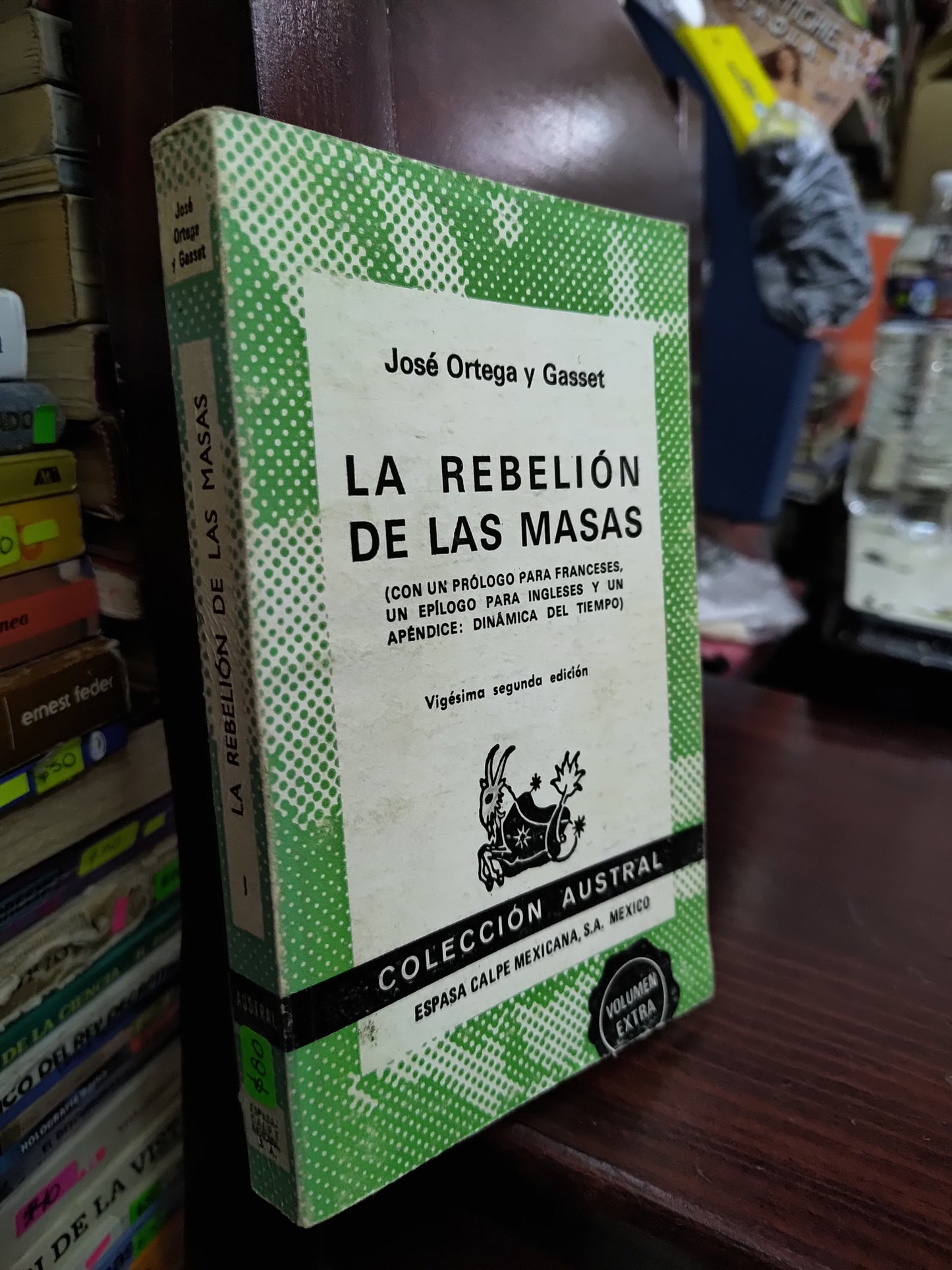 LA REBELION DE LAS MASAS POR JOSE ORTEGA Y GASSET USADO SOCIOLOGIA LITERARIO 207