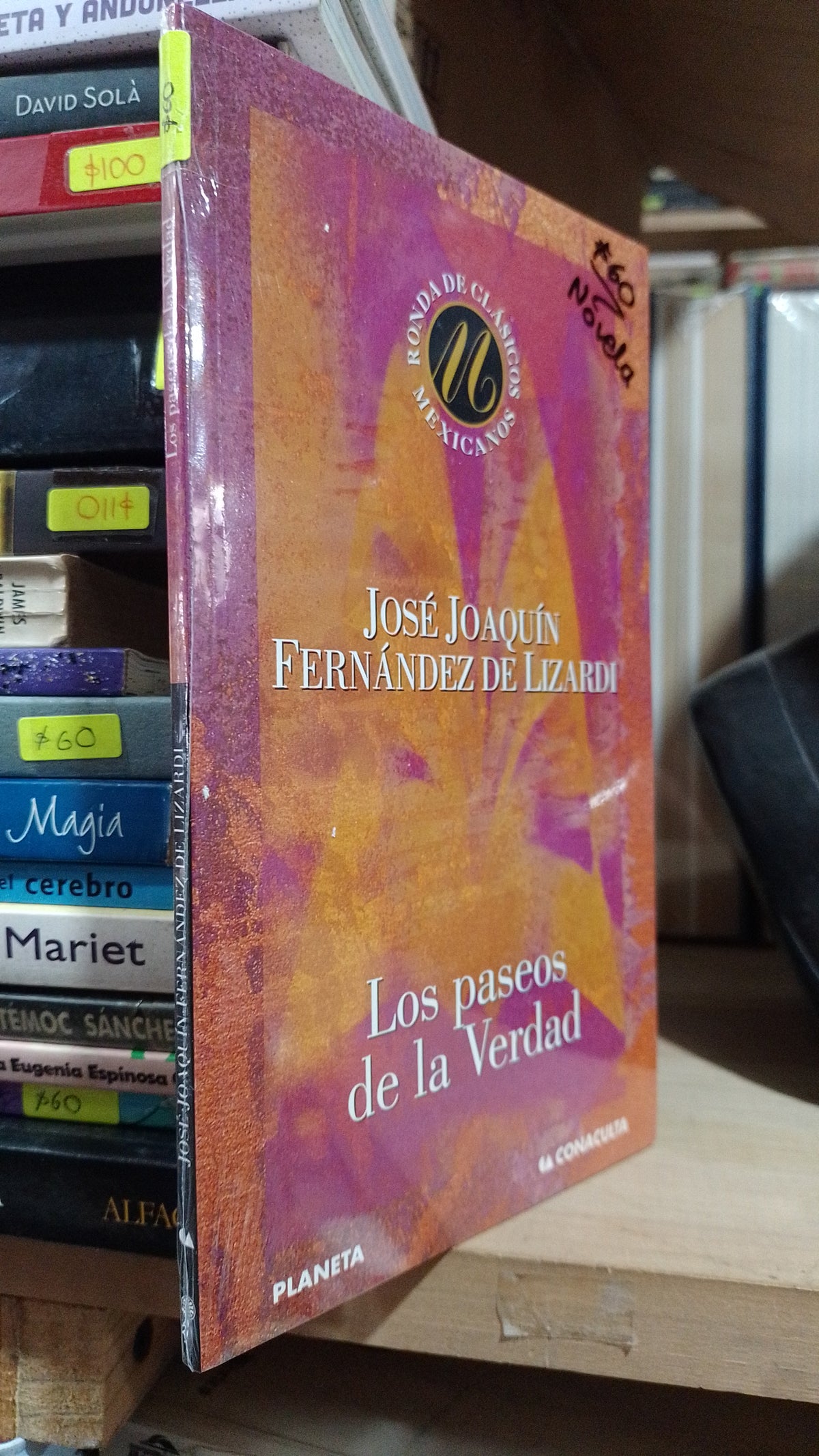 LOS PASEOS DE LA VERDAD POR JOSE JOAQUIN FERNANDEZ DE LIZARDI USADO NOVELA ALDAMA