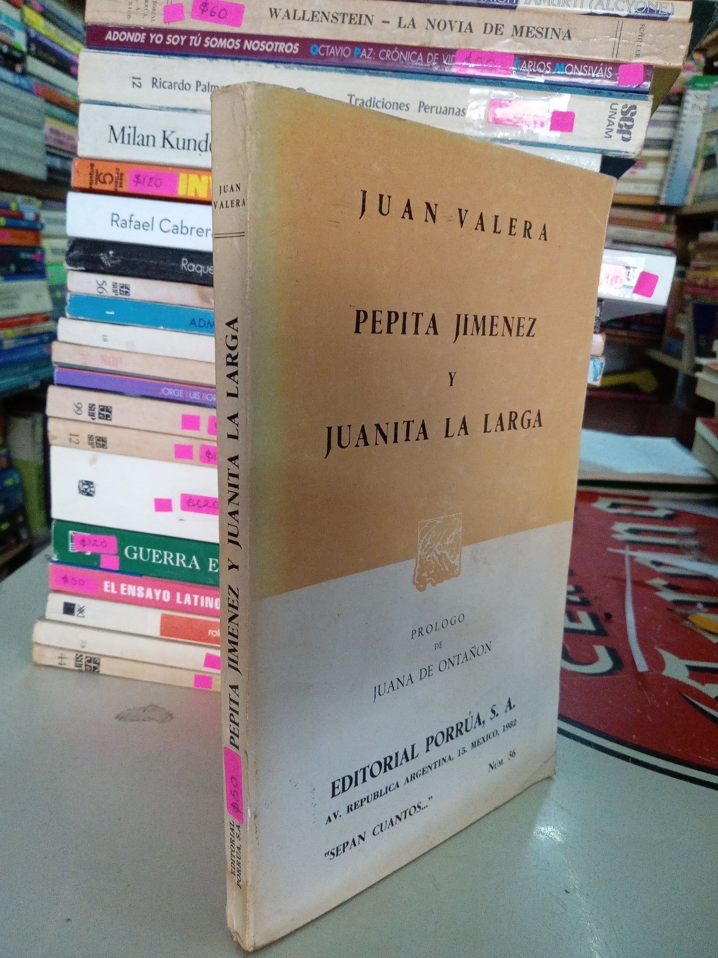 PEPITA JIMENEZ Y JUANITA LA LARGA POR JUAN VALERA USADO NOVELA LITERARIO 207
