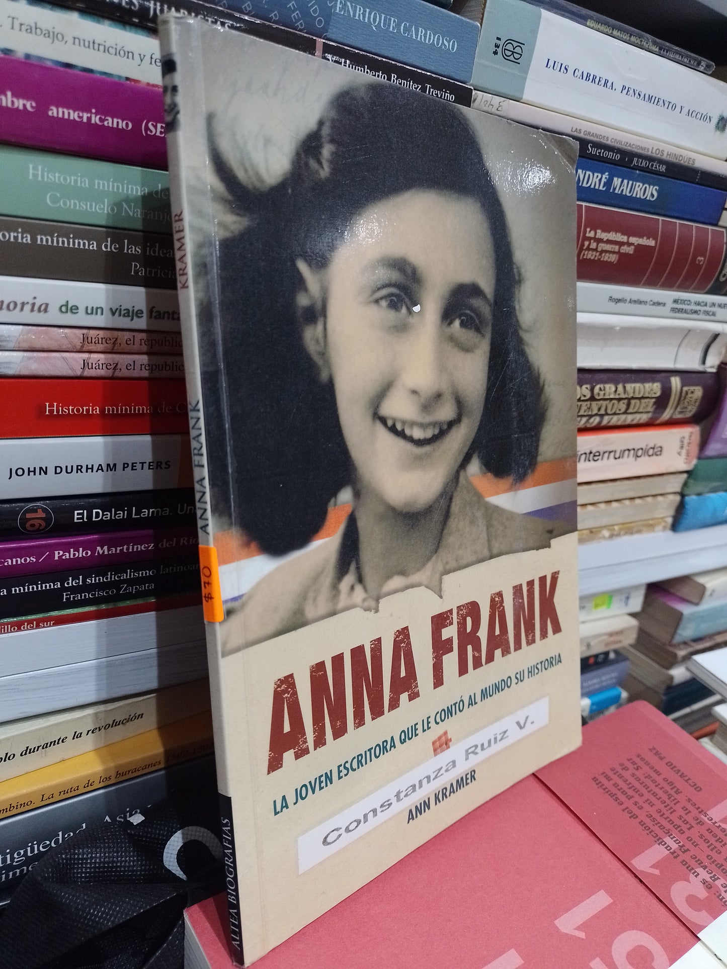 ANNA FRANK POR ANN KRAMER USADO NOVELA JUAREZ 515