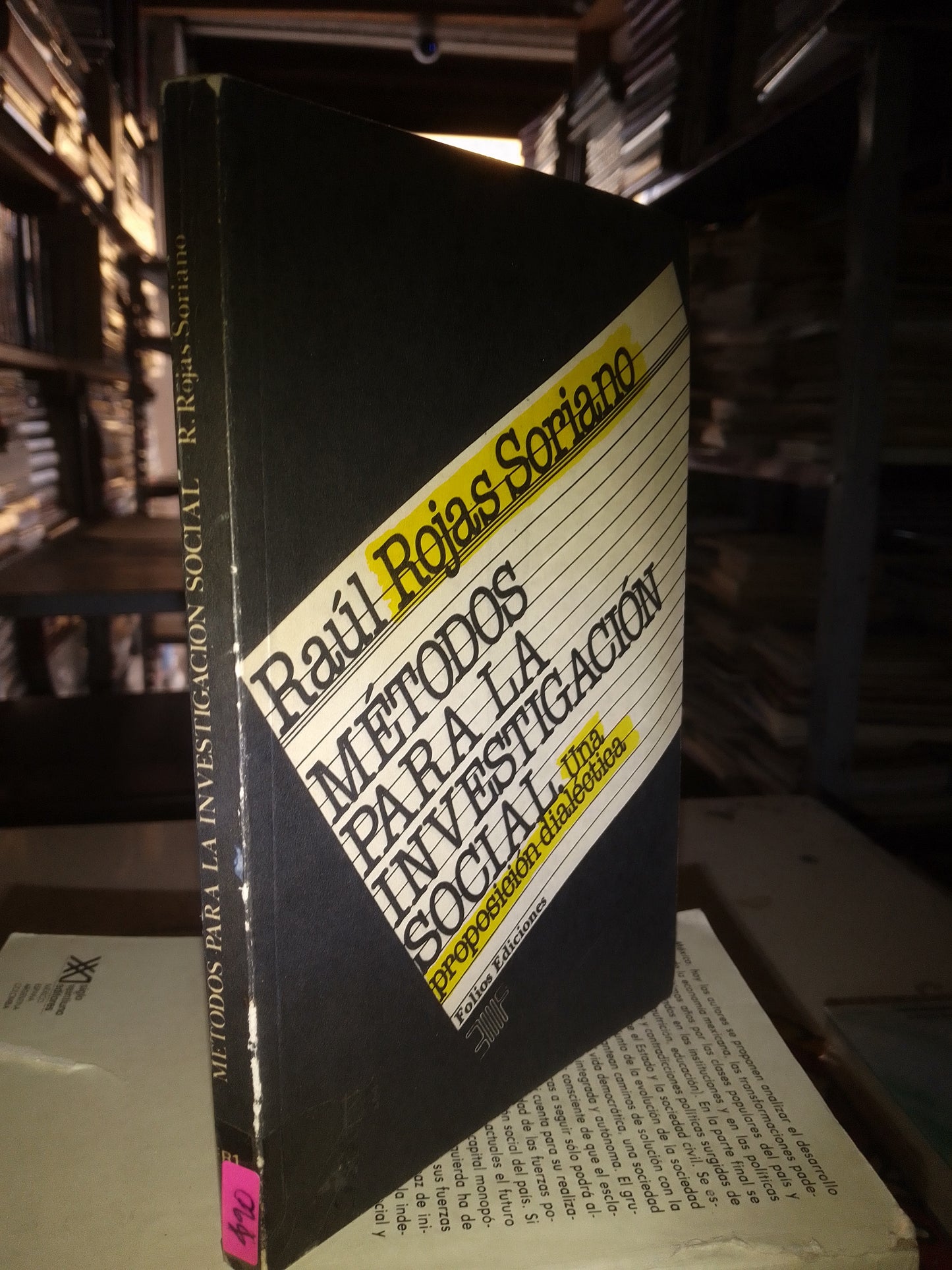 METODOS PARA LA INVESTIGACIÓN SOCIAL POR RAUL ROJAS SORIANO USADO SOCIOLOGÍA LITERARIO 207