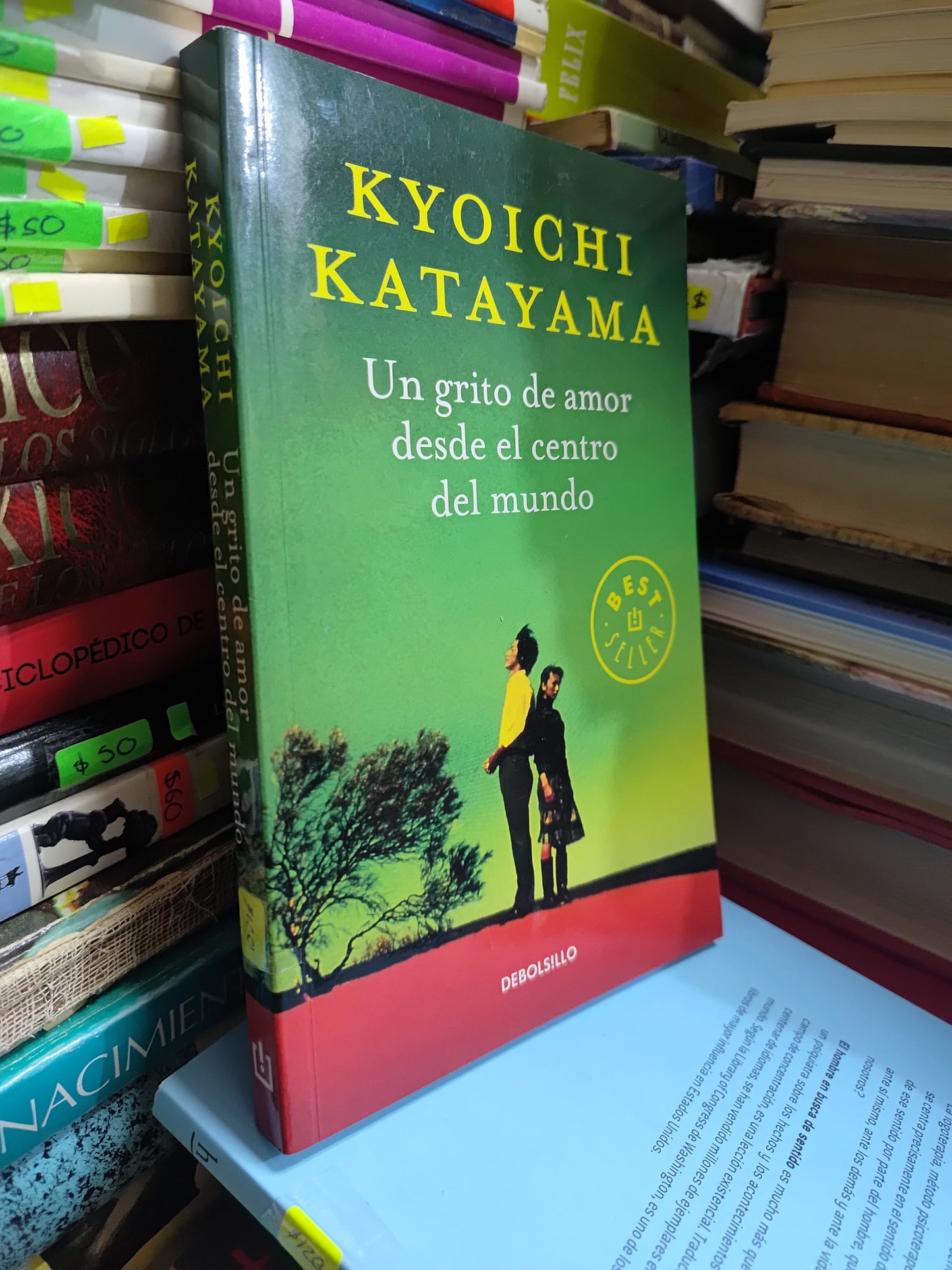 UN GRITO DE AMOR DESDE EL CENTRO DEL MUNDO POR KYOICHI KATAYAMA USADO NOVELAS JUAREZ 507
