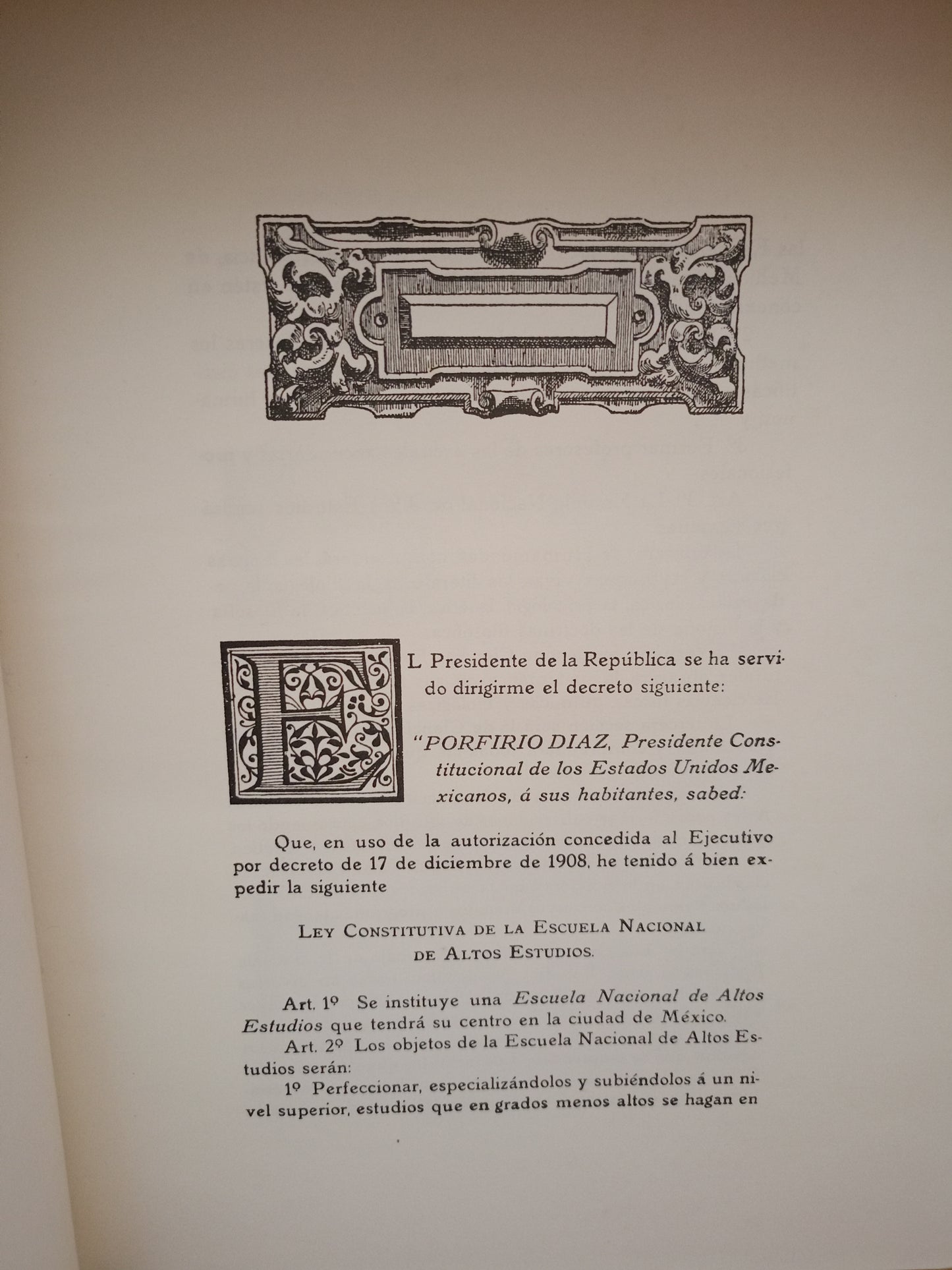 LA UNIVERSIDAD NACIONAL DE MÉXICO 1910 USADO HISTORIA LITERARIO 305
