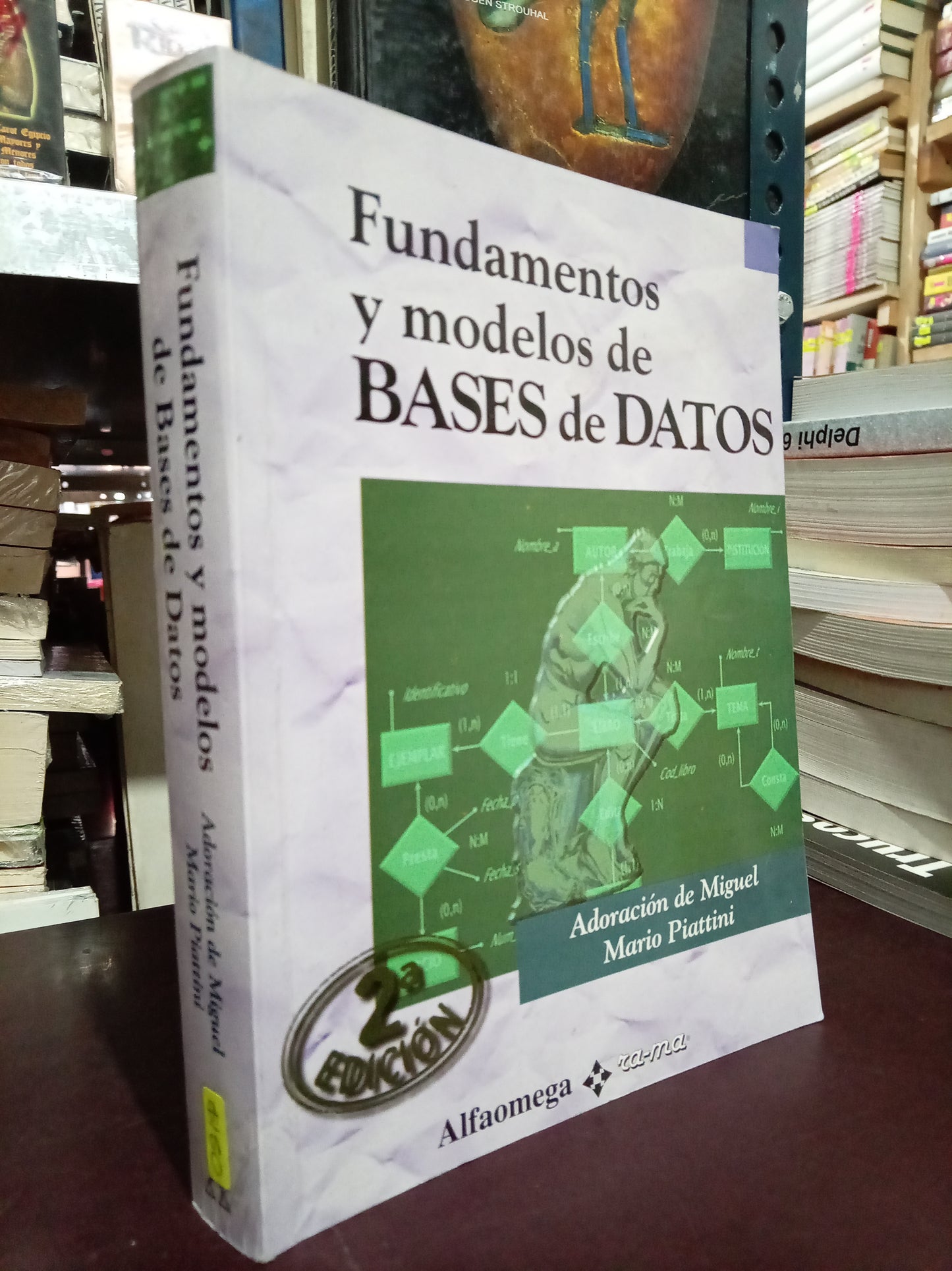 FUNDAMENTOS Y MODELOS DE BASE DE DATOS POR ADORACIÓN DE MIGUEL MARIO PIATTINI USADO COMPUTO LITERARIO 305