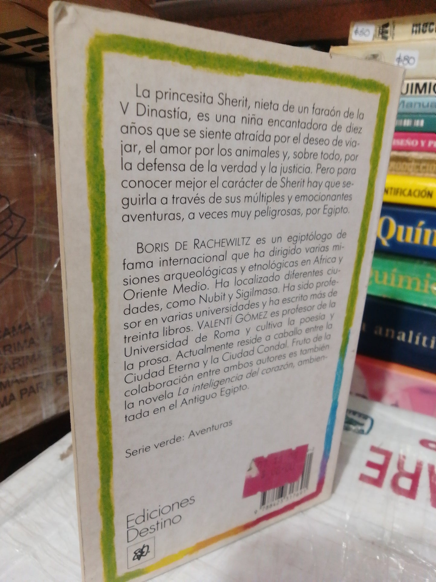 SHERIT EN EL PAÍS DE LOS FARAONES POR BORIS DE RACHEWILTZ Y VALENTÍN GÓMEZ USADO NOVELA JUÁREZ