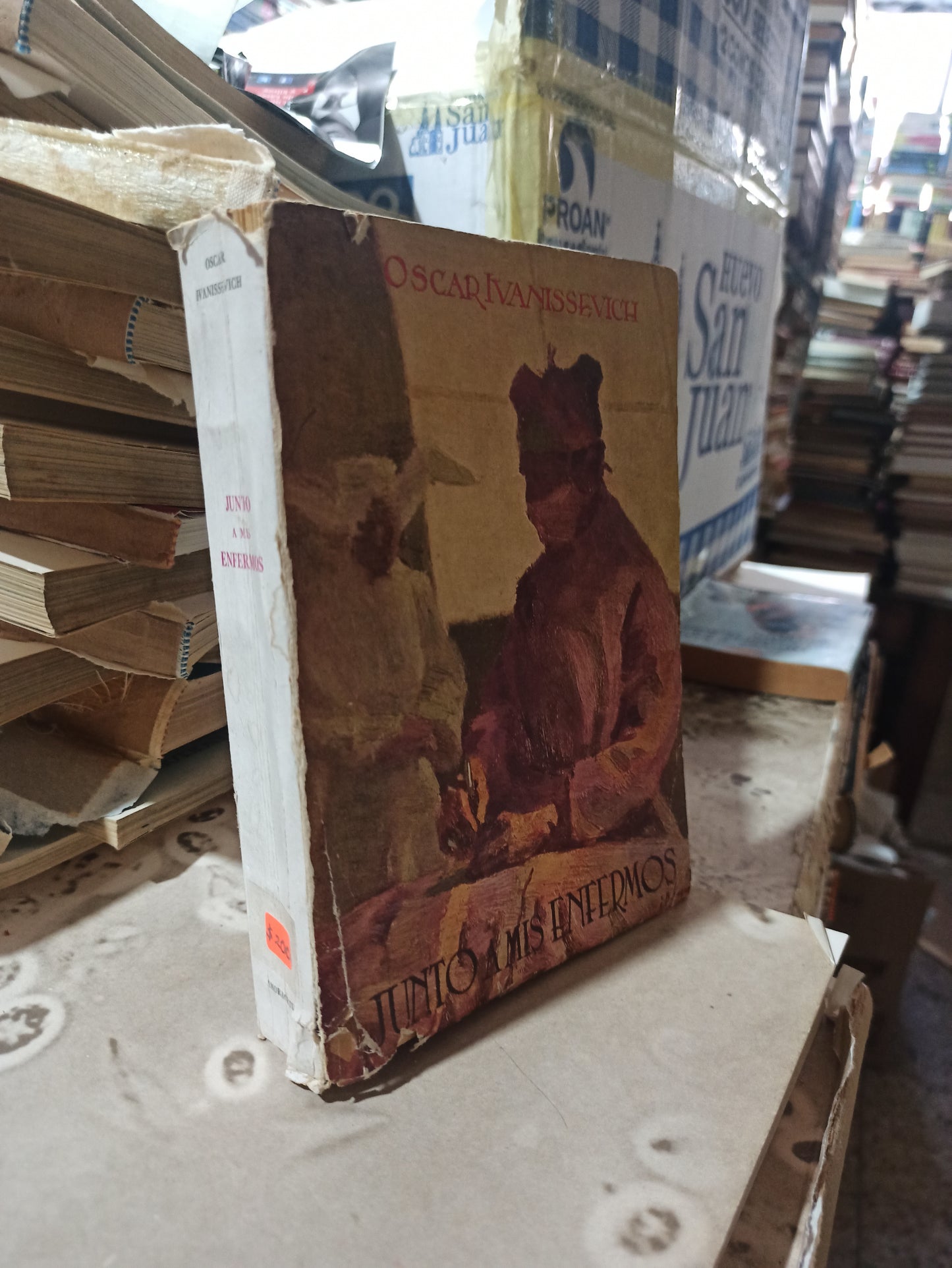 JUNTO A MIS ENFERMOS POR OSCAR IVANISSEVICH USADO ANTIGUOS ALDAMA