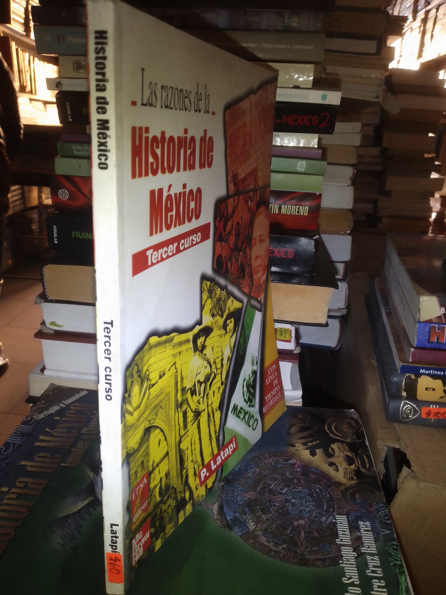 LAS RAZONES DEL HISTORIA DE MÉXICO TERCER CURSO POR P LATAPI USADO HISTORIA LITERARIO 207