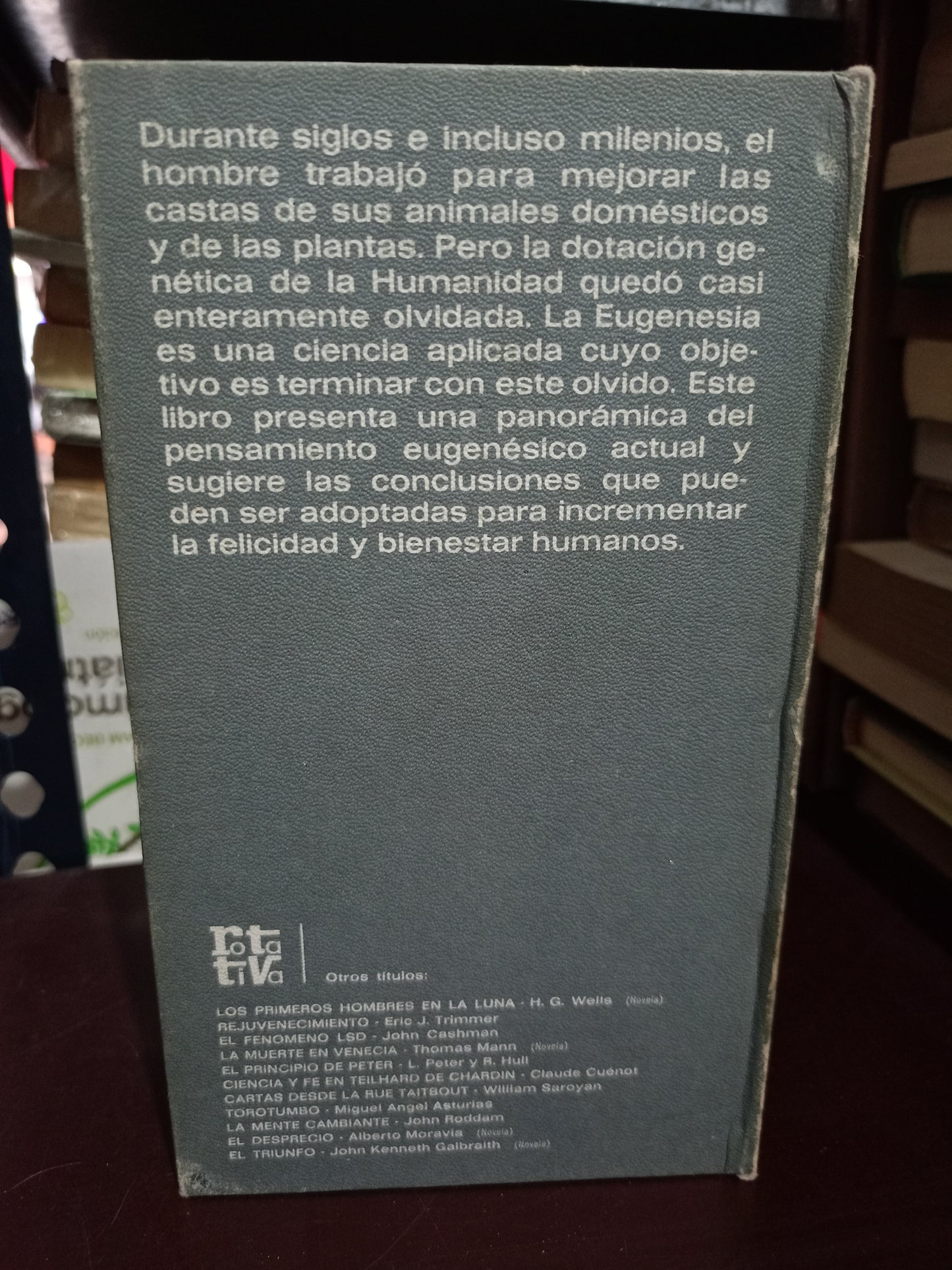 EL FUTURO DE LA HERENCIA HUMANA POR FREDERICK OSBORN USADO NOVELA LITERARIO 305