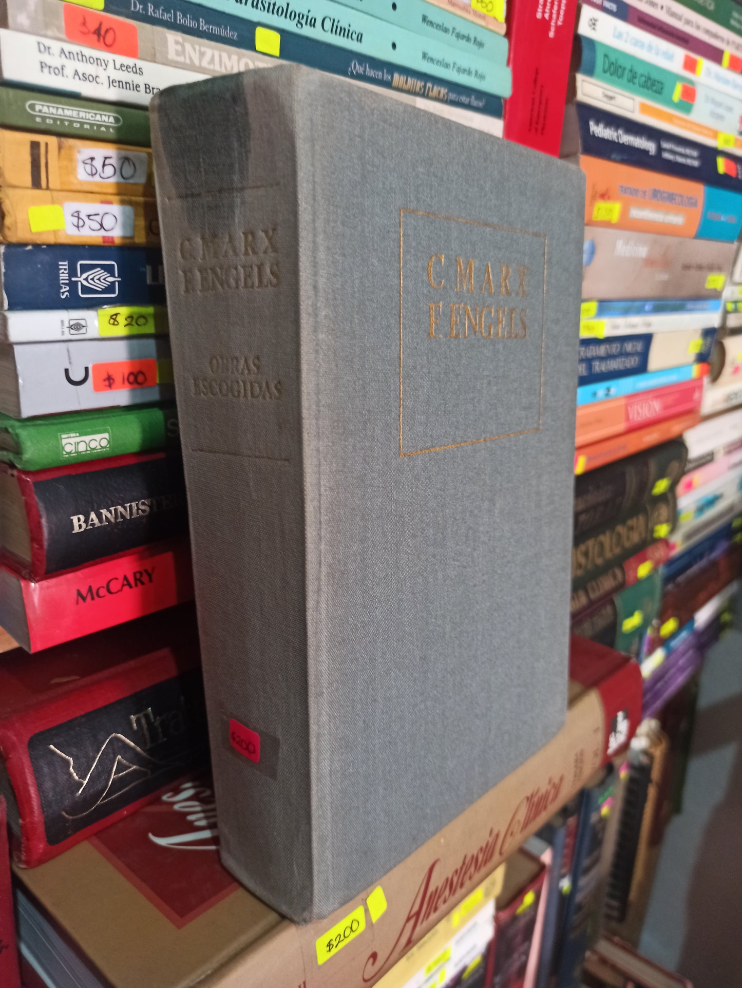 OBRAS ESCOGIDAS POR C. MARX Y F. ENGELS USADO SOCIOLOGÍA LITERARIO 305