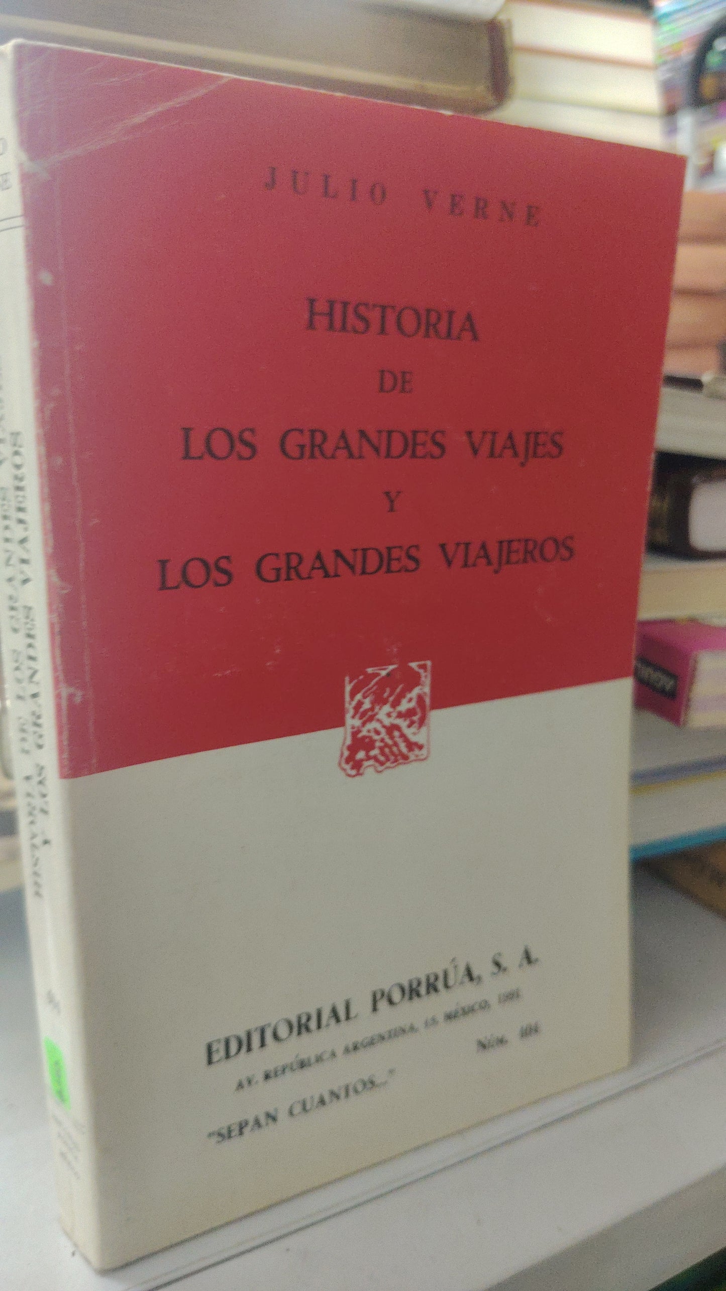 LOS GRANDES VIAJES Y LOS GRANDES VIAJEROS POR JULIO VERNE USADO NOVELA LITERARIO 207