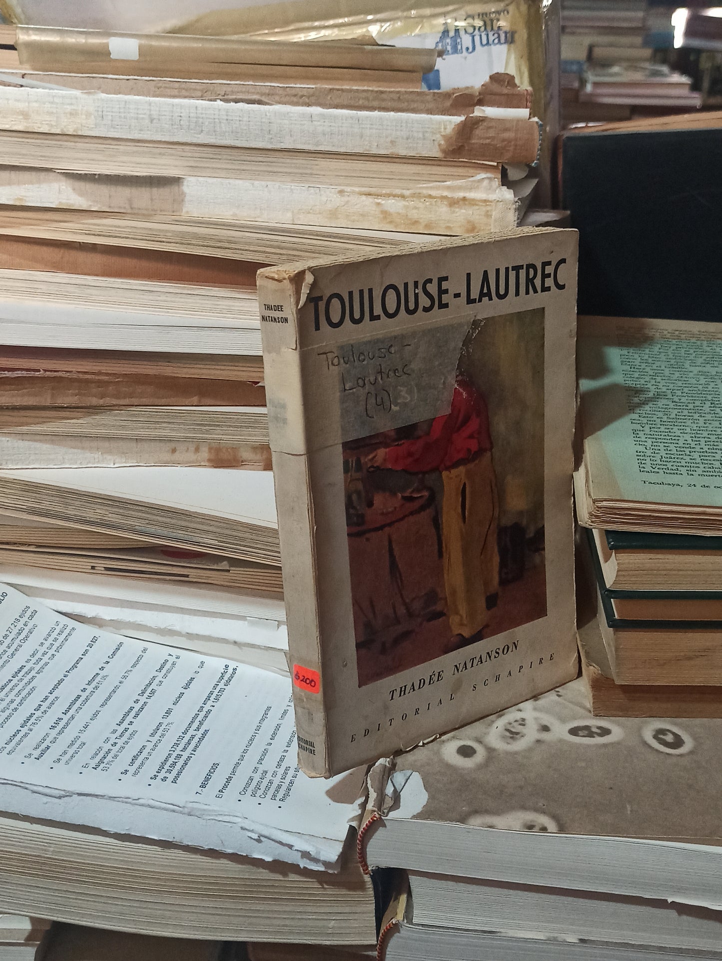 TOULOUSE LAUTREC POR THADÉE NATANSON USADO ANTIGUOS ALDAMA