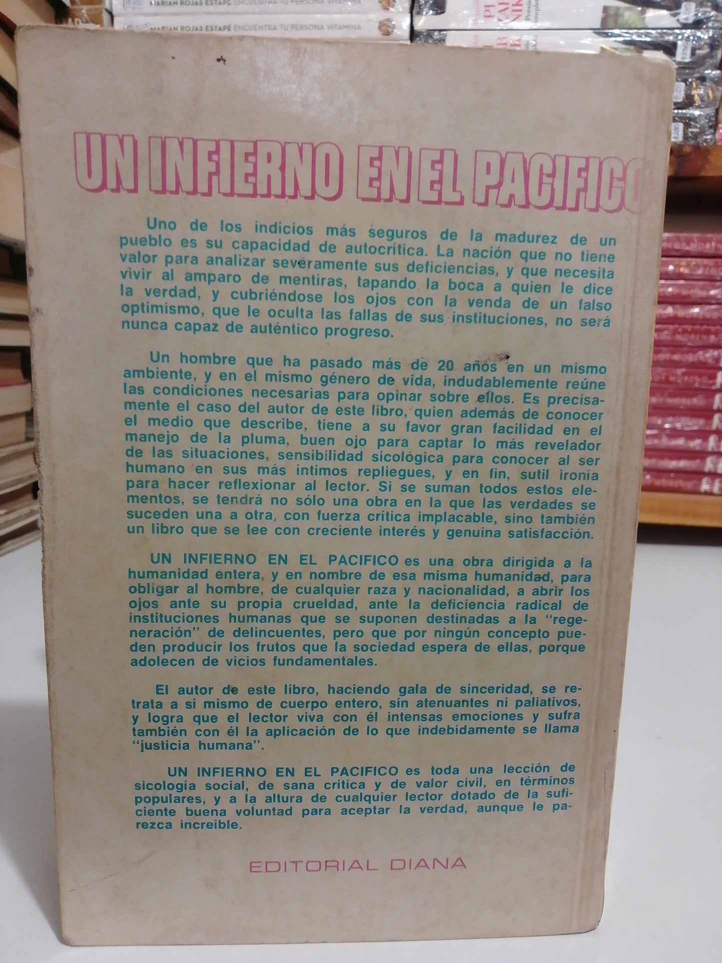 UN INFIERNO EN EL PACÍFICO POR ANTONIO R. MARCUE USADO NOVELA JUAREZ